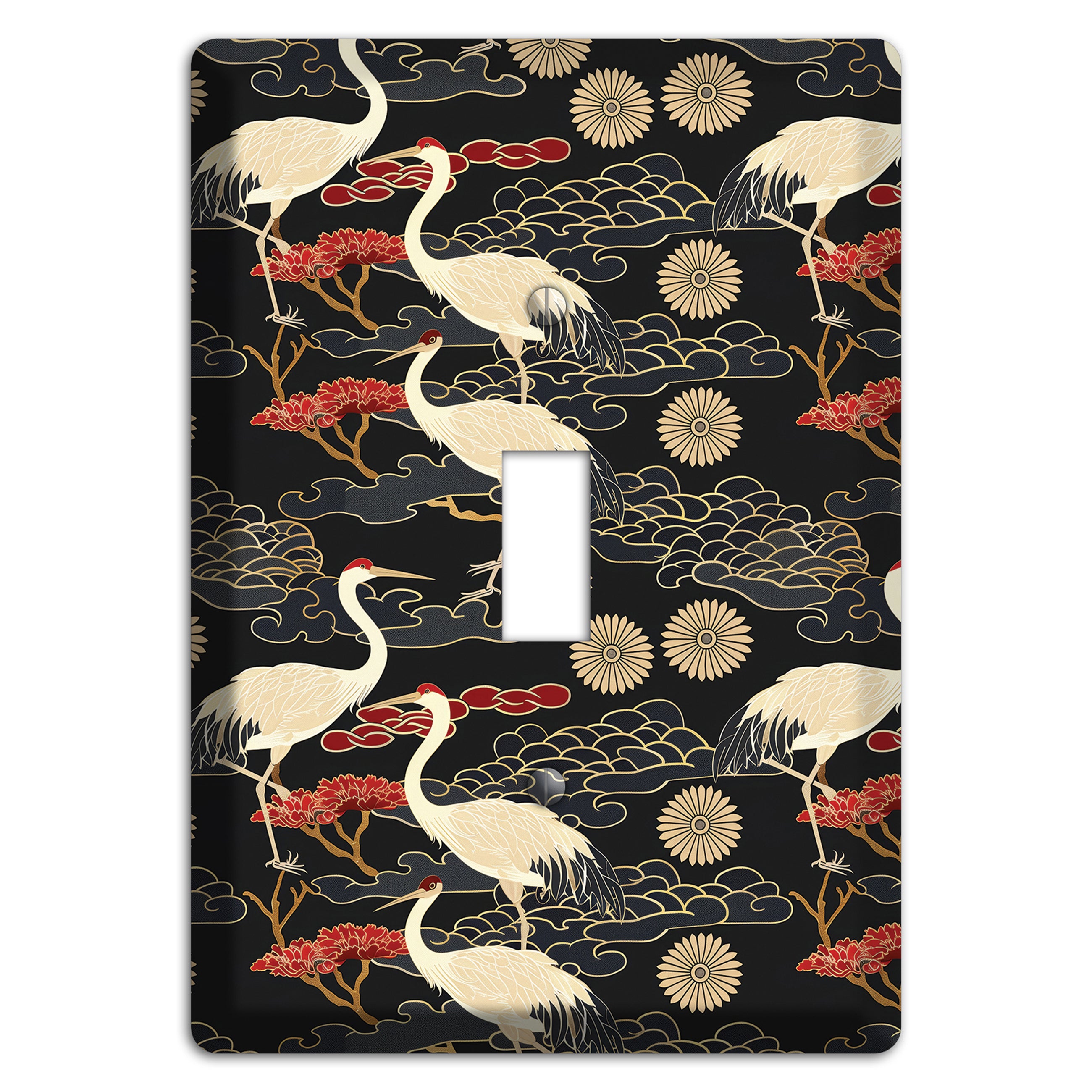 Obsidian Crane Procession Cover Plates