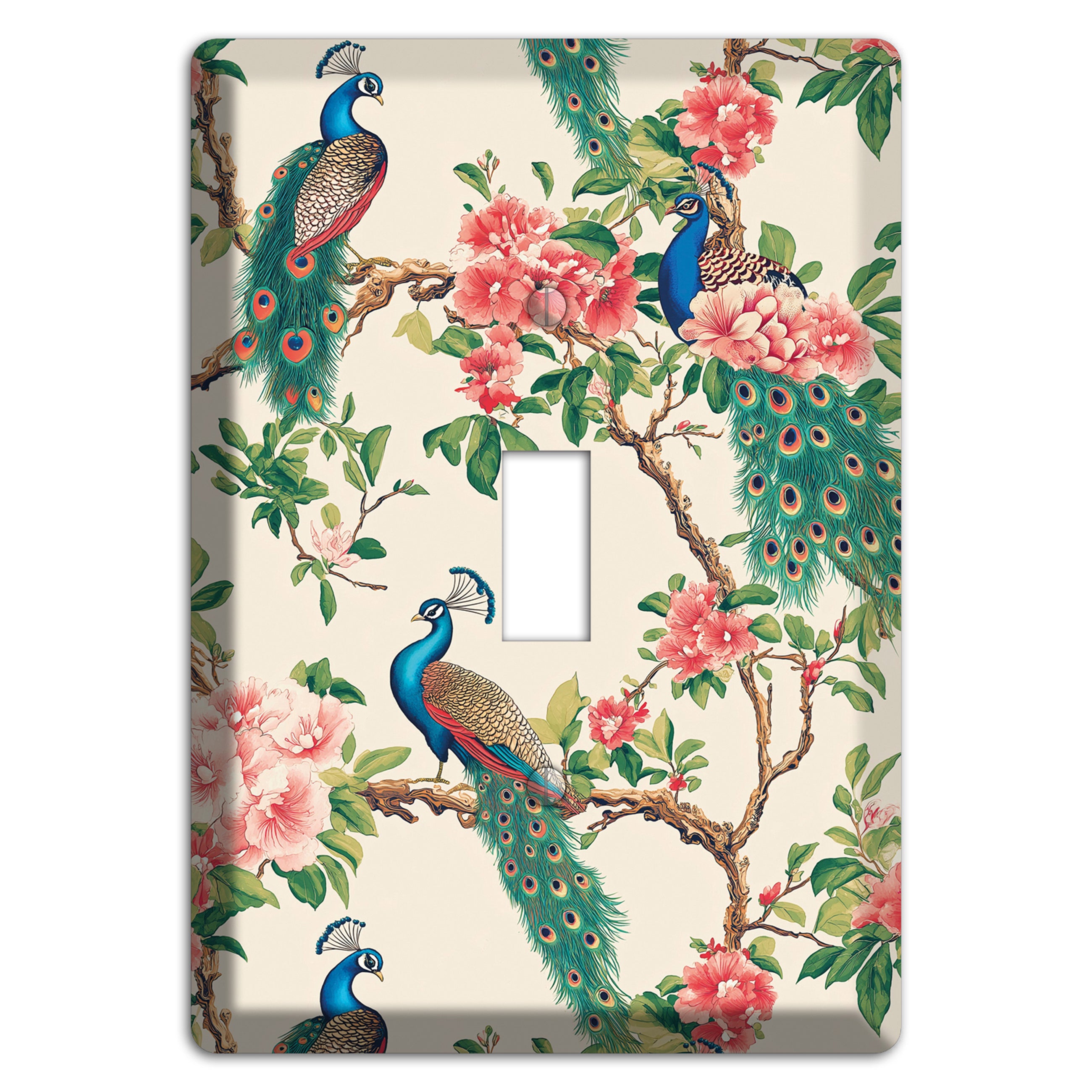 Peacock & Peony Court Cover Plates