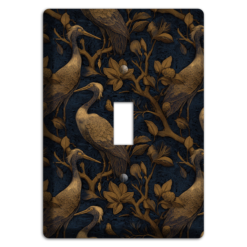 Gilded Heron Dusk Cover Plates