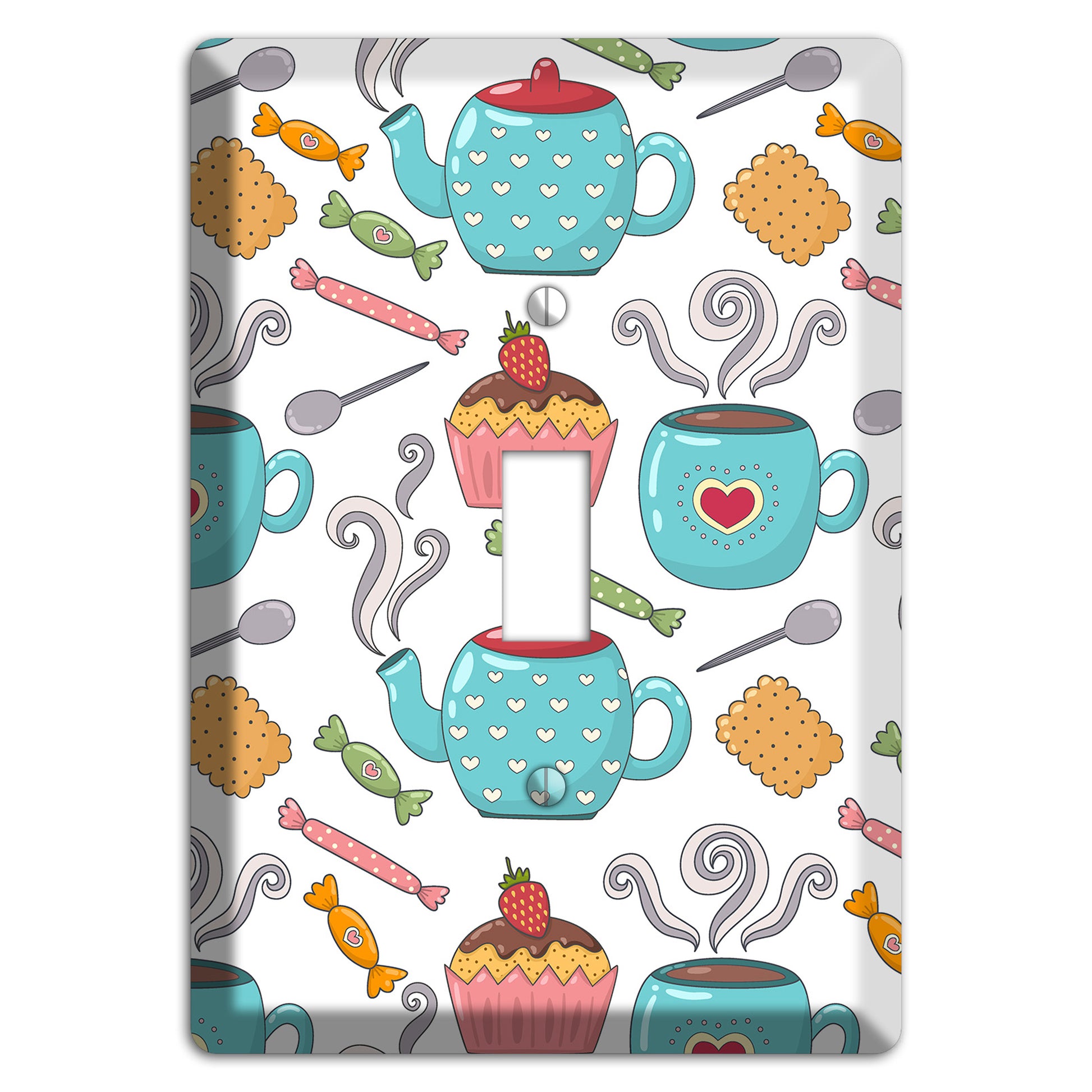 Sweet Tea Party (White) Cover Plates