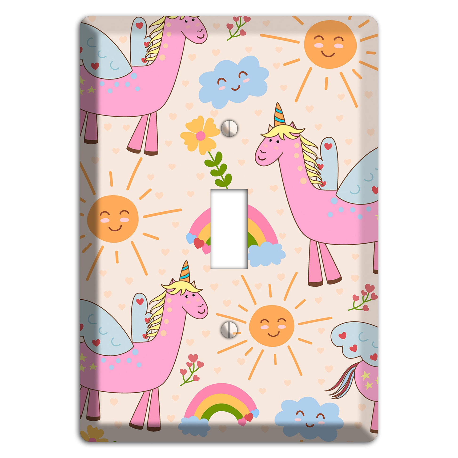 Magic Meadow (Peach) Cover Plates