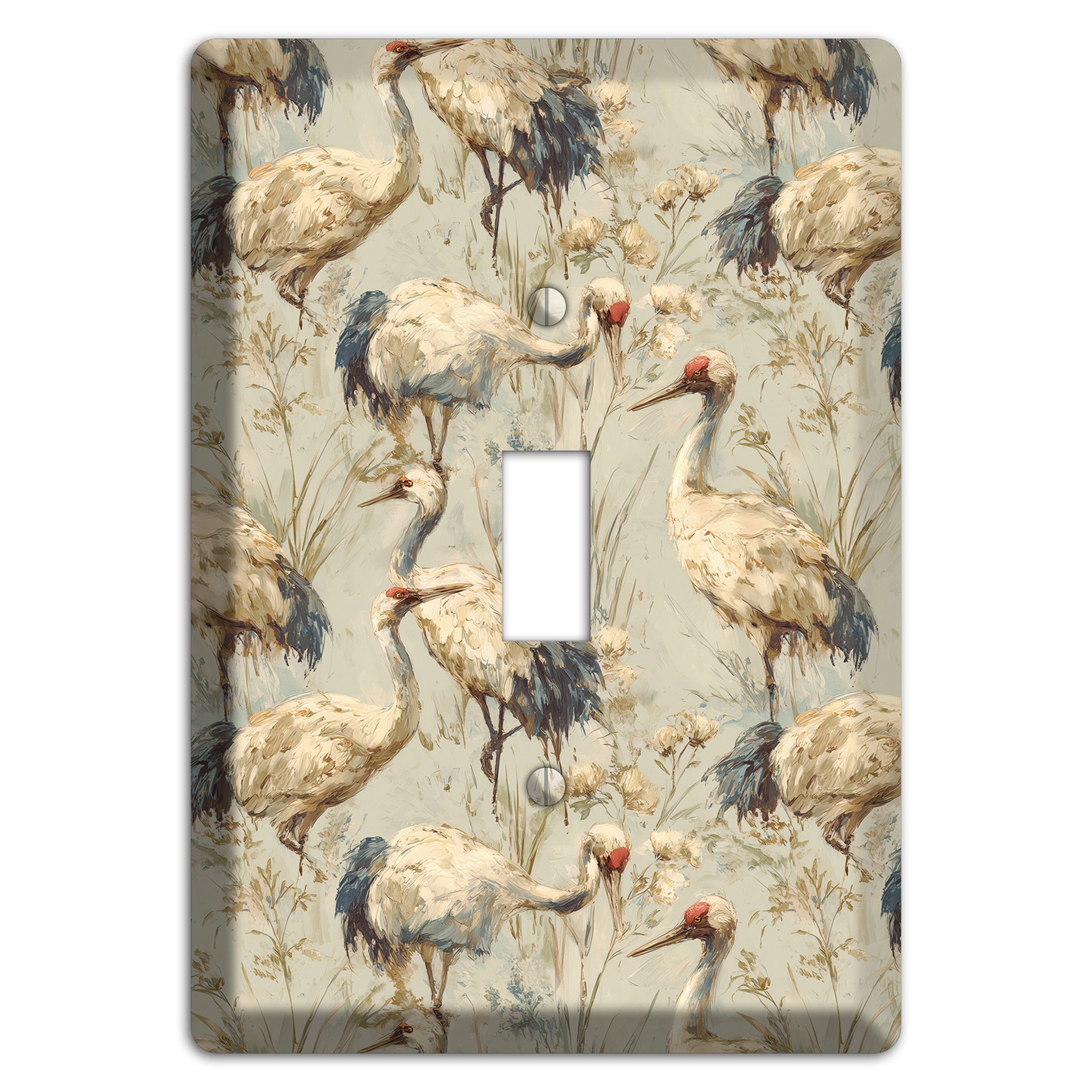Driftwood Crane Marsh Cover Plates