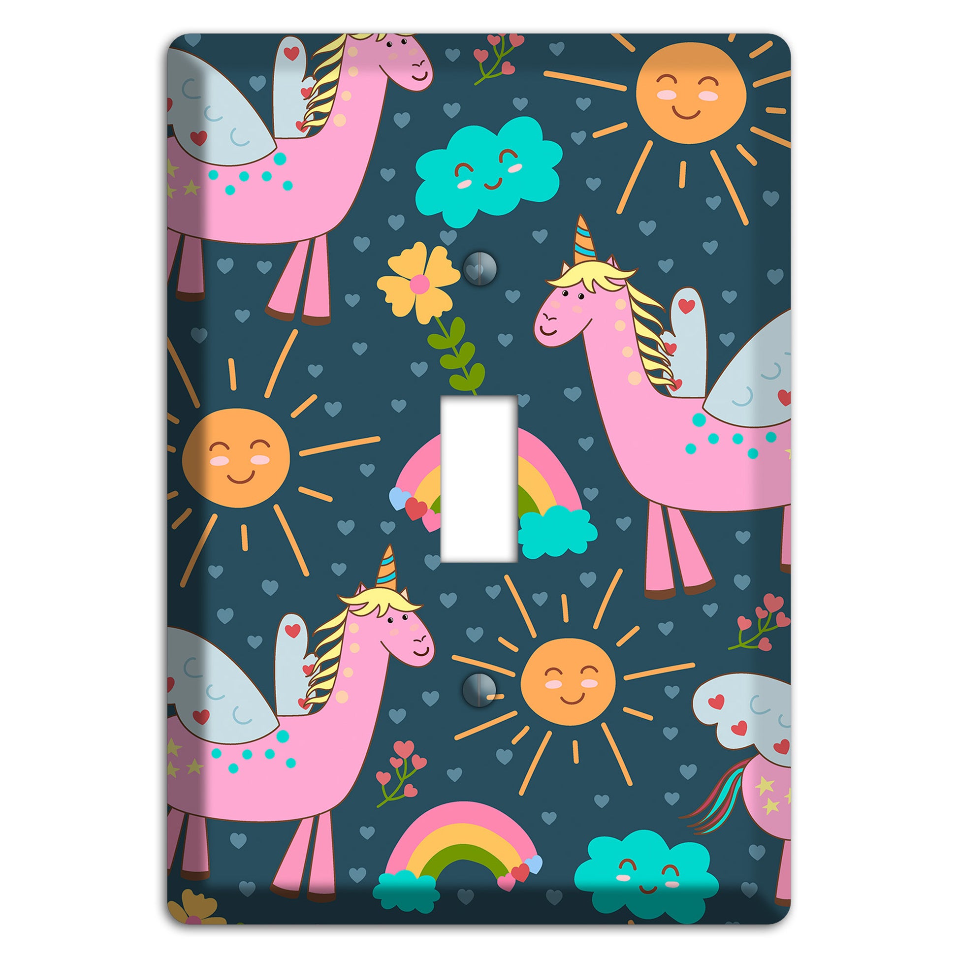 Magic Meadow (Navy) Cover Plates