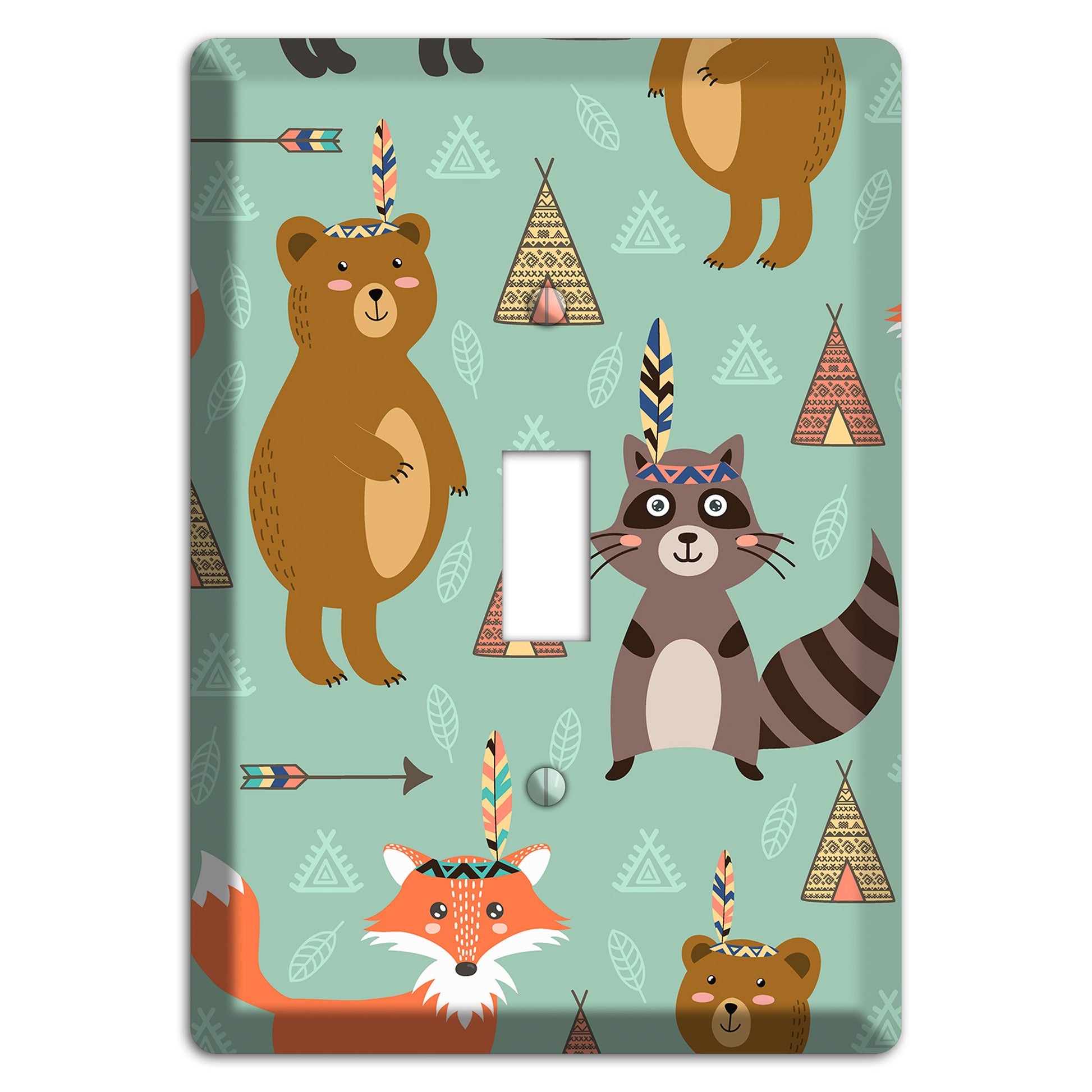 Tribal Woodland Camp Cover Plates