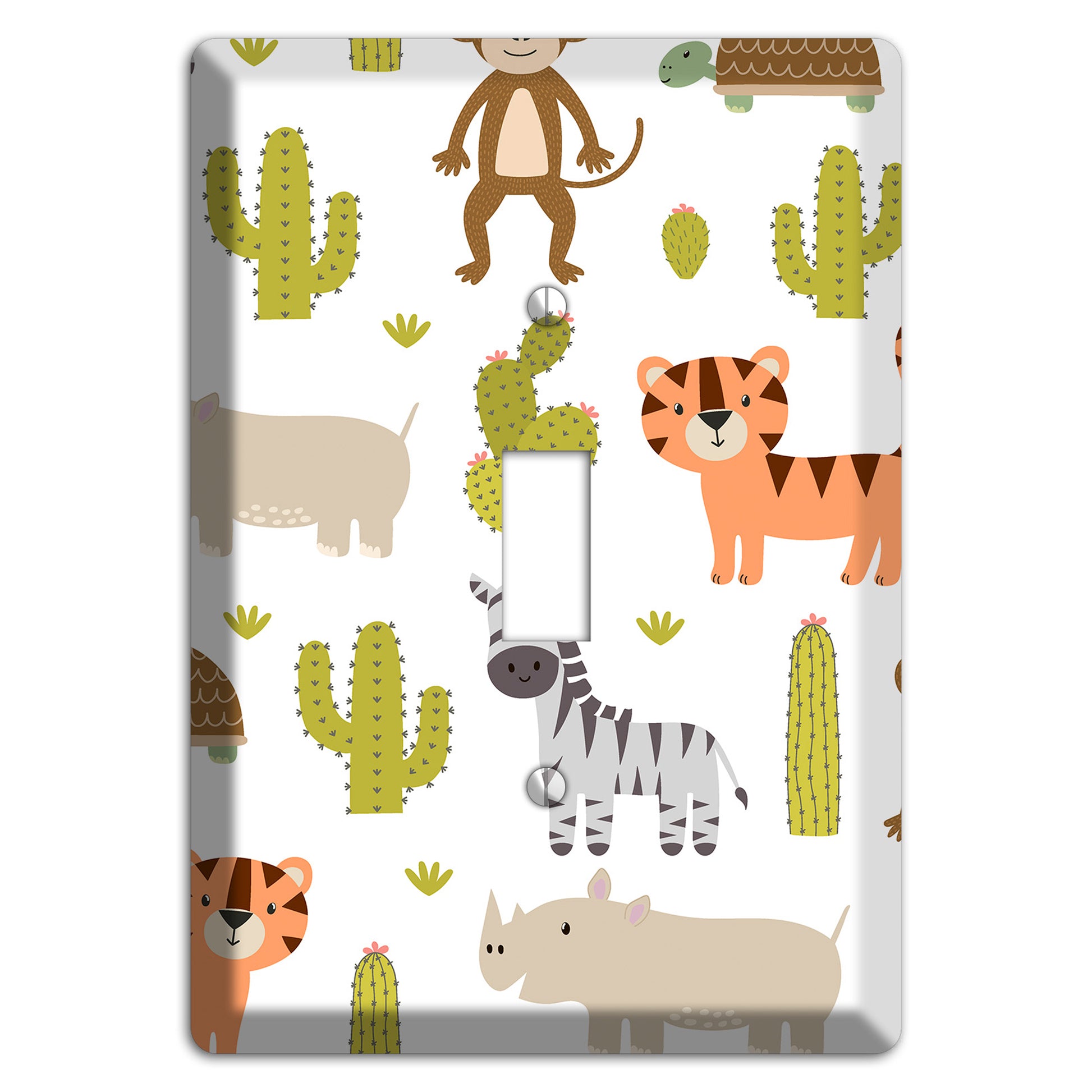 Safari Critters (White) Cover Plates