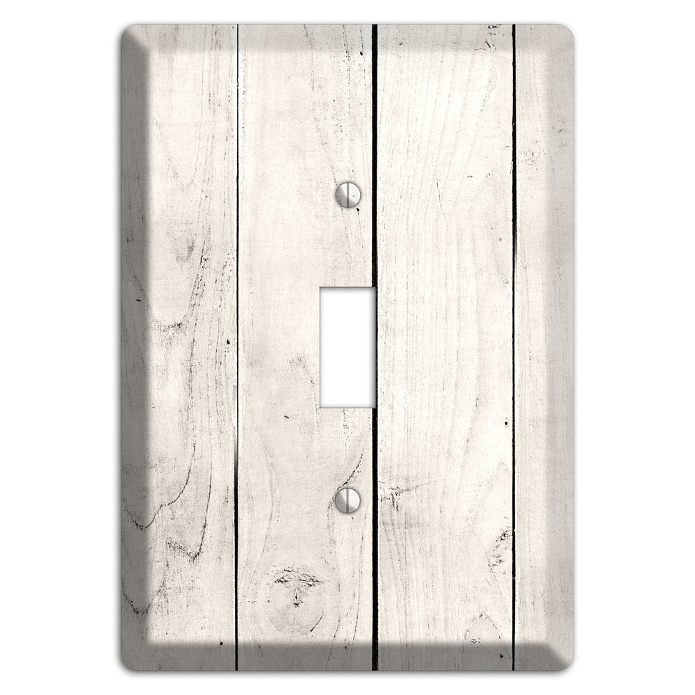 Whitewashed Planks Cover Plates