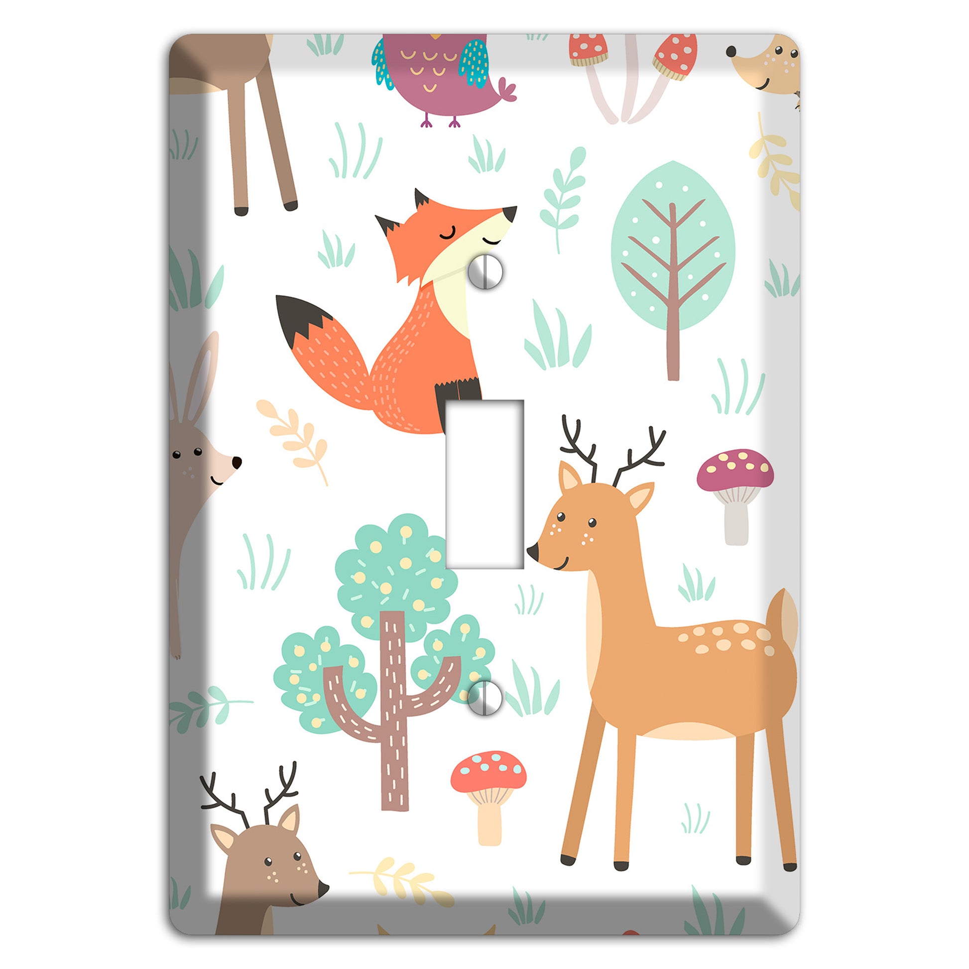 Woodland Friends (White) Cover Plates