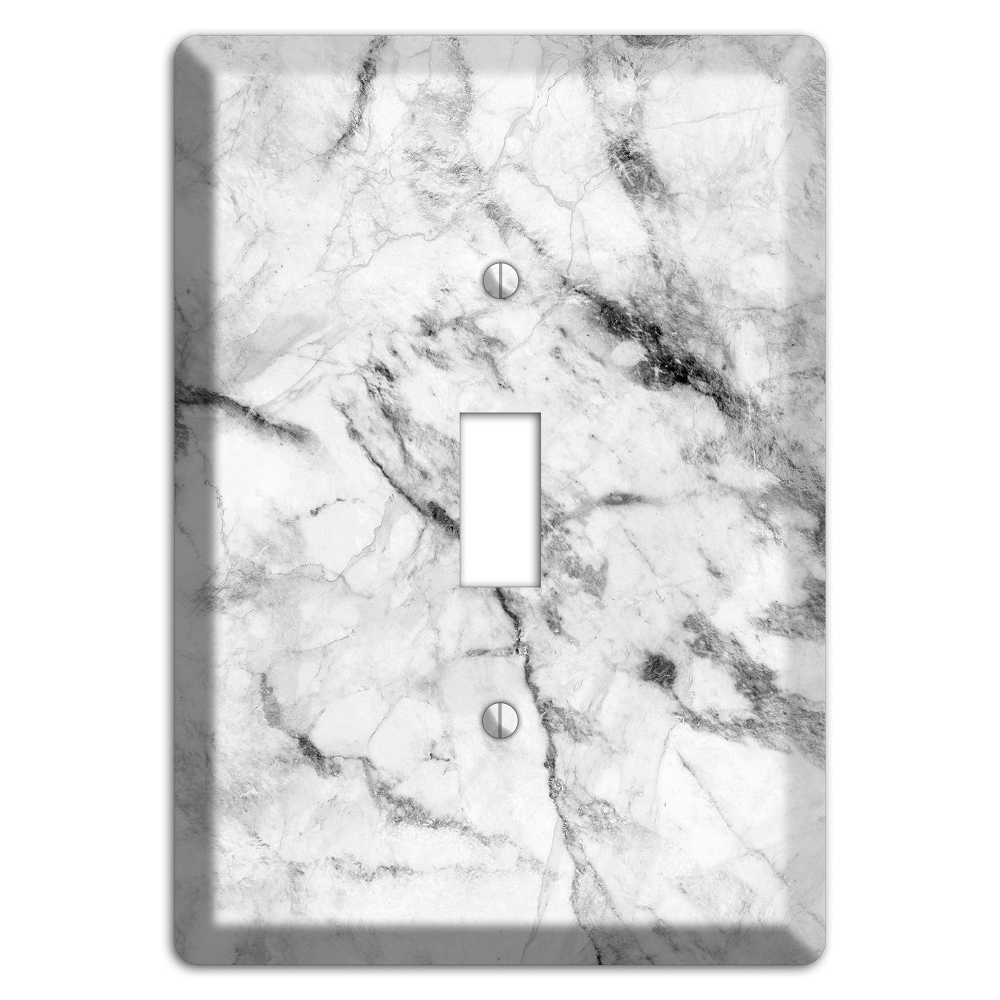 White and Gray Marble Cover Plates