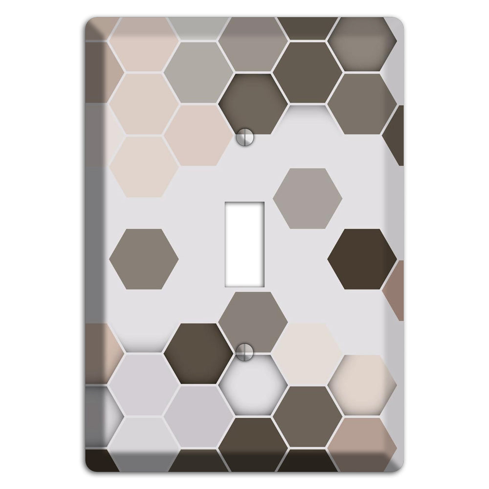 Hex Grid ‚Äì Cool Slate Cover Plates