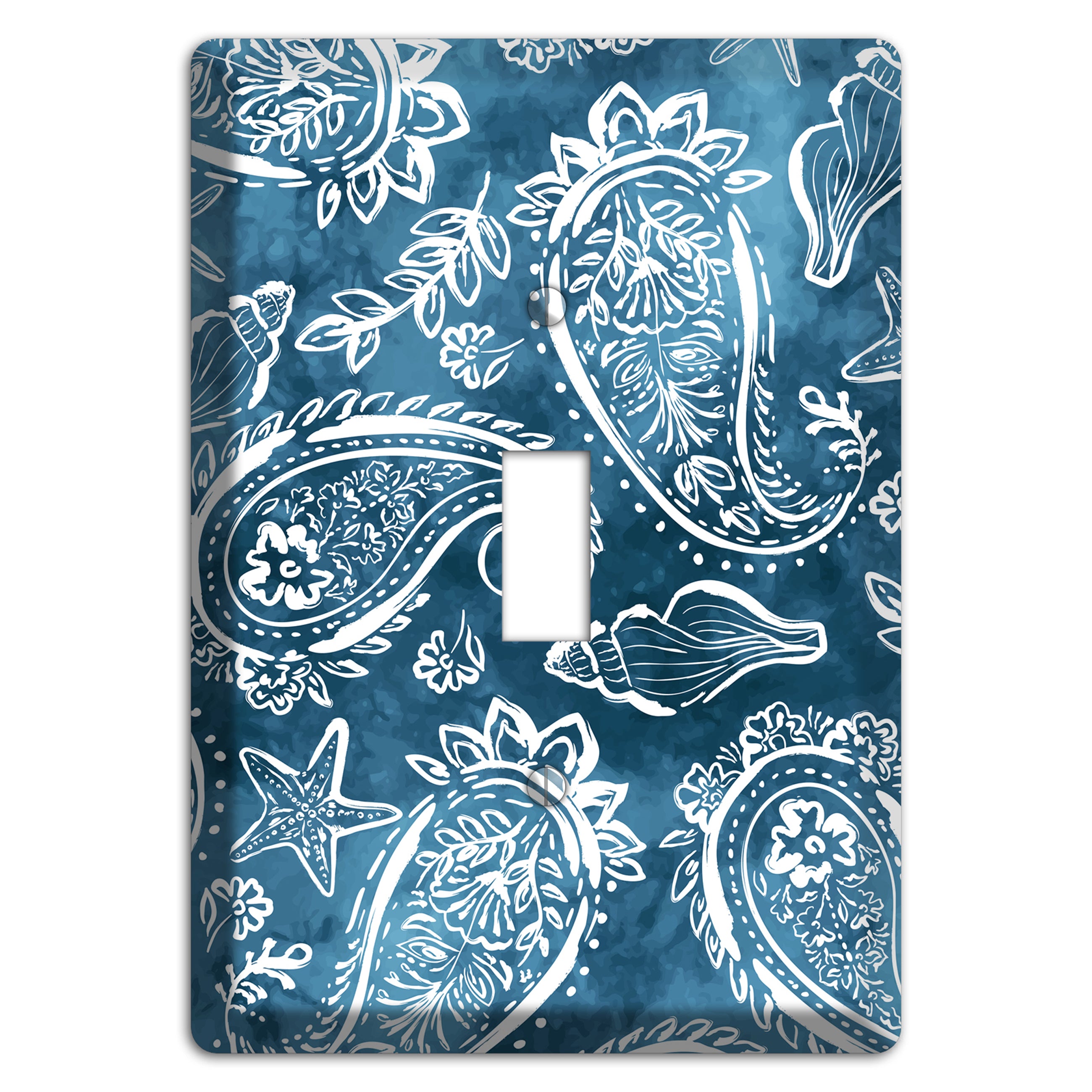 Indigo Tide Paisley Cover Plates