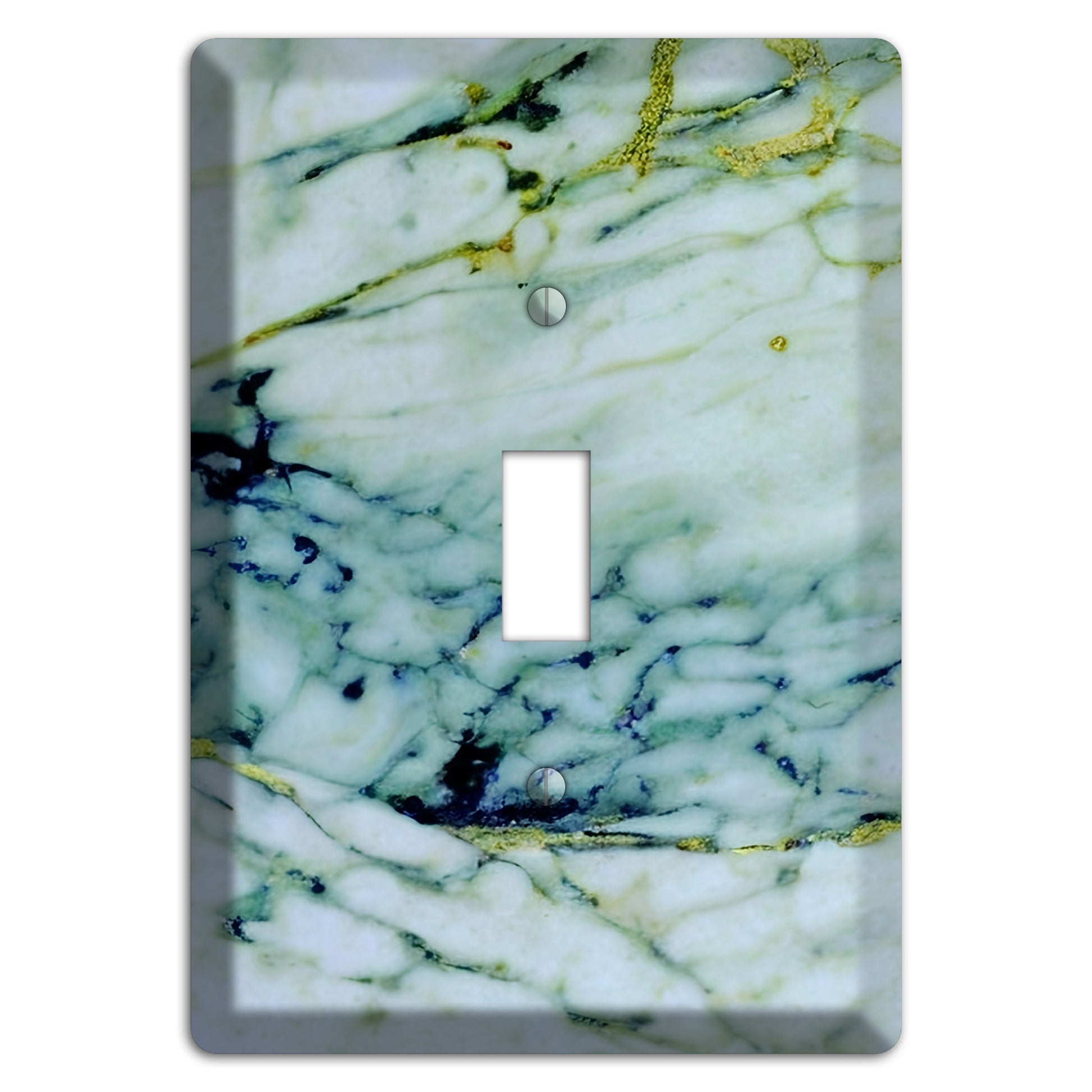 White, Green and Blue Marble Cover Plates