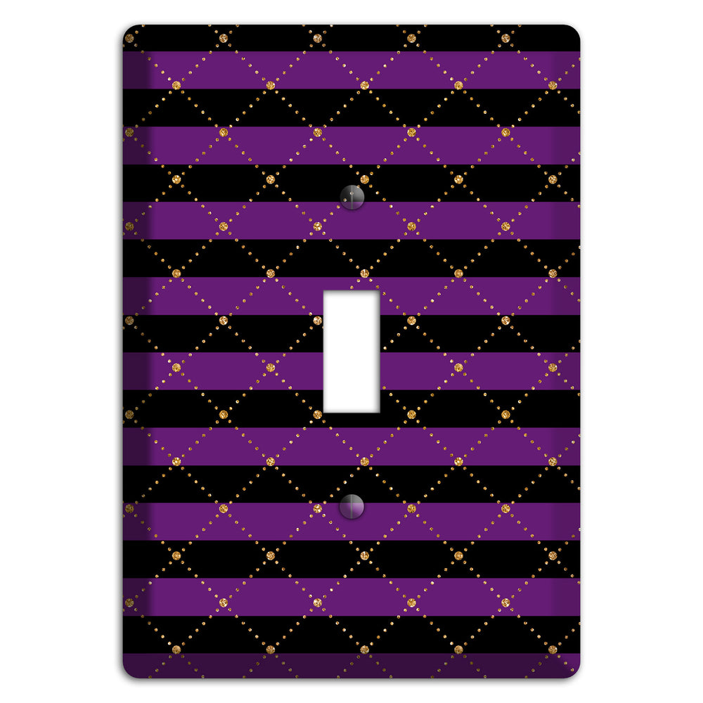 Striped Harlequin Glow Cover Plates