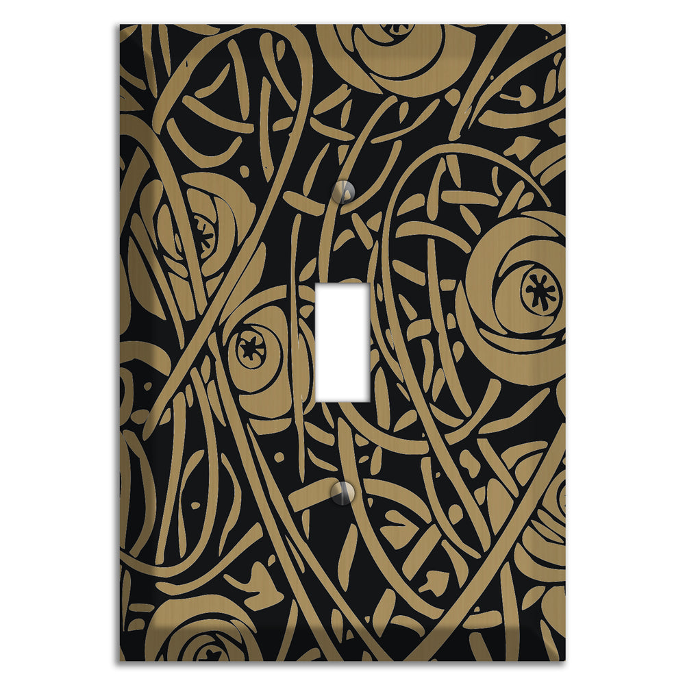 Tower Gold Vine Eyes Cover Plates