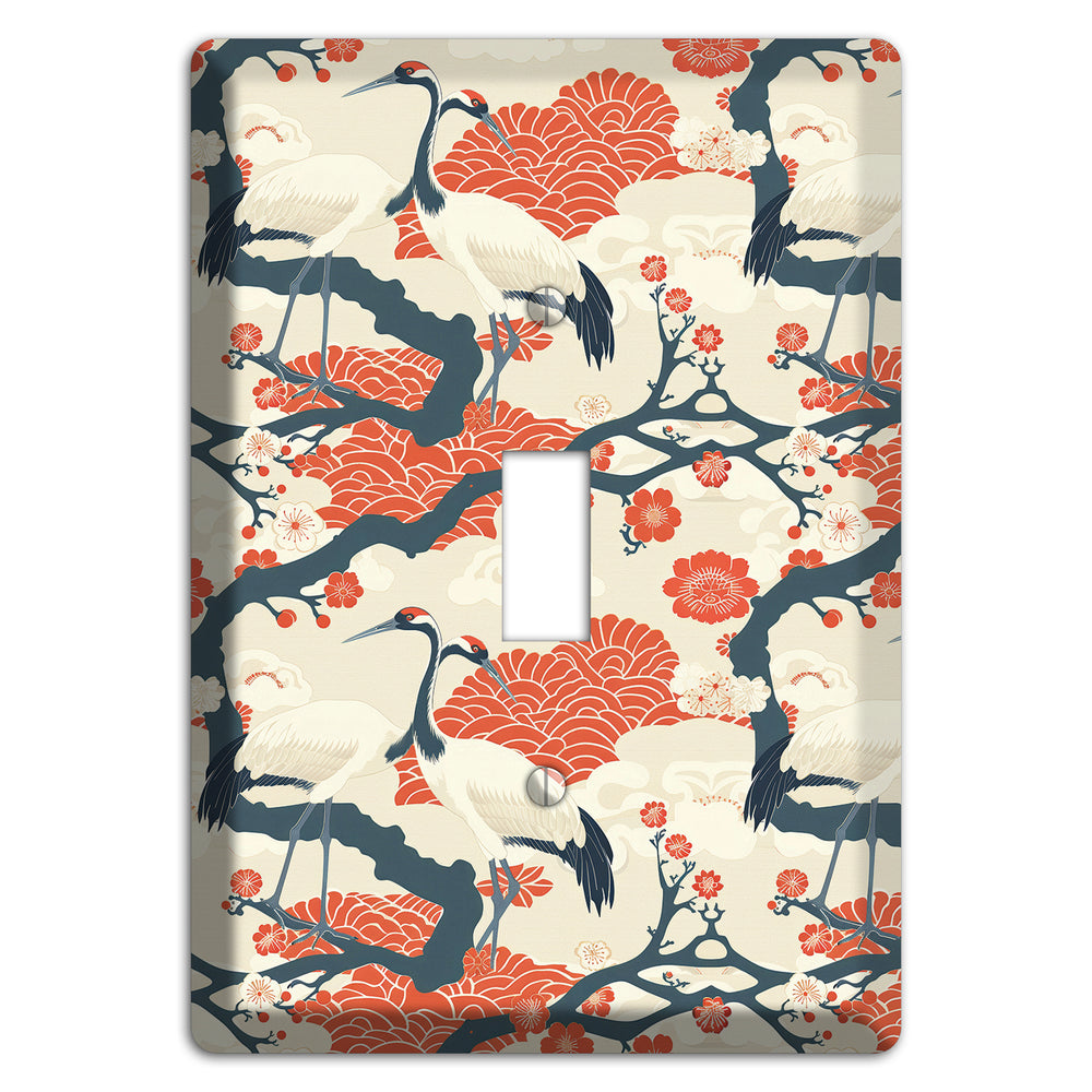 Vermillion Crane Court Cover Plates