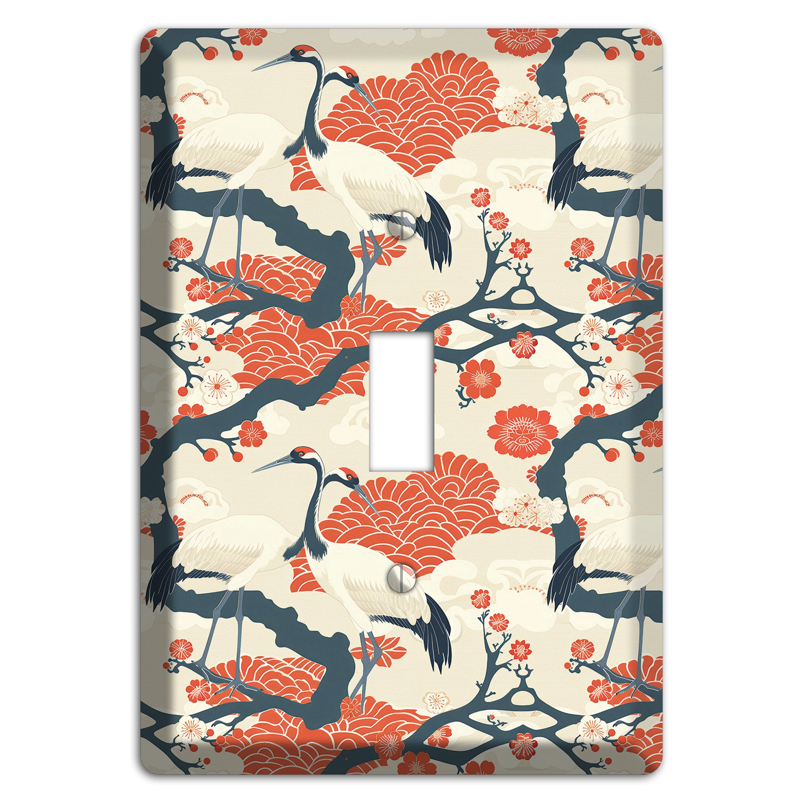 Vermillion Crane Court Cover Plates