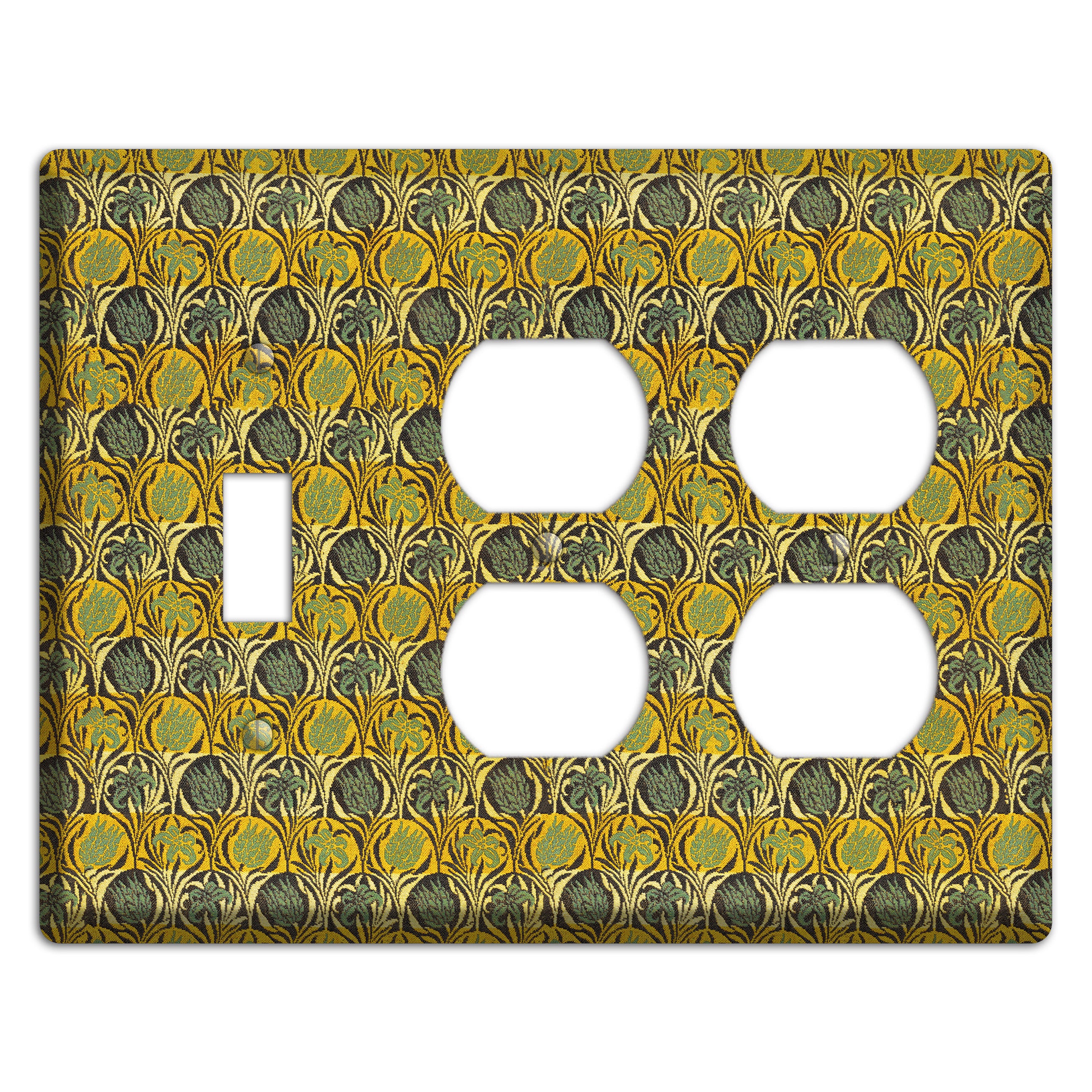 Honeycomb Bloom Toggle / 2 Duplex Wallplate