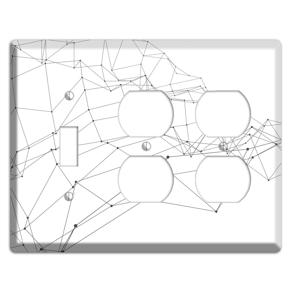 Woven Signal Web Toggle / 2 Duplex Wallplate