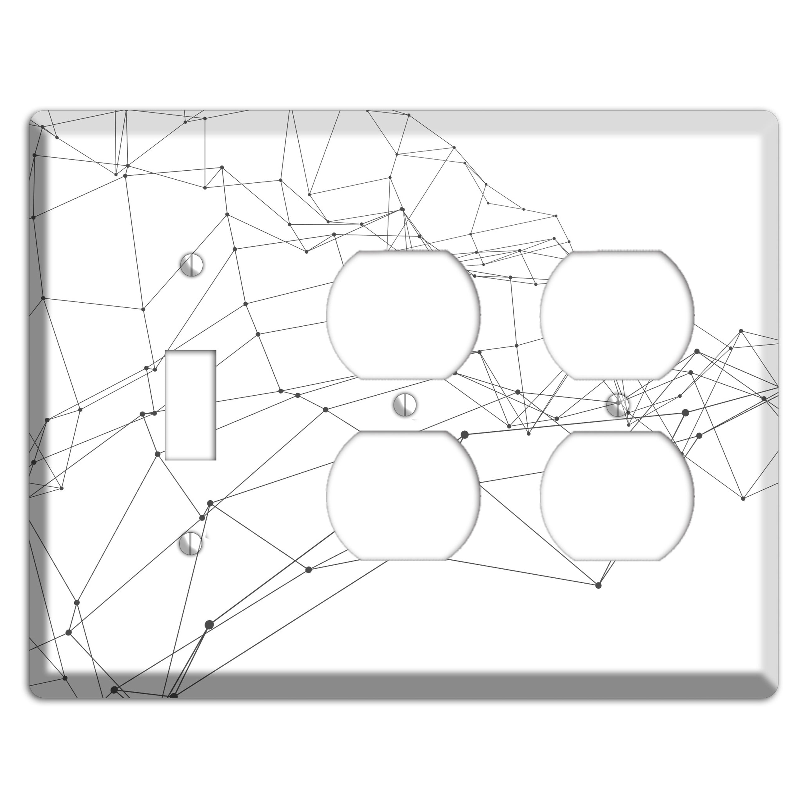 Woven Signal Web Toggle / 2 Duplex Wallplate