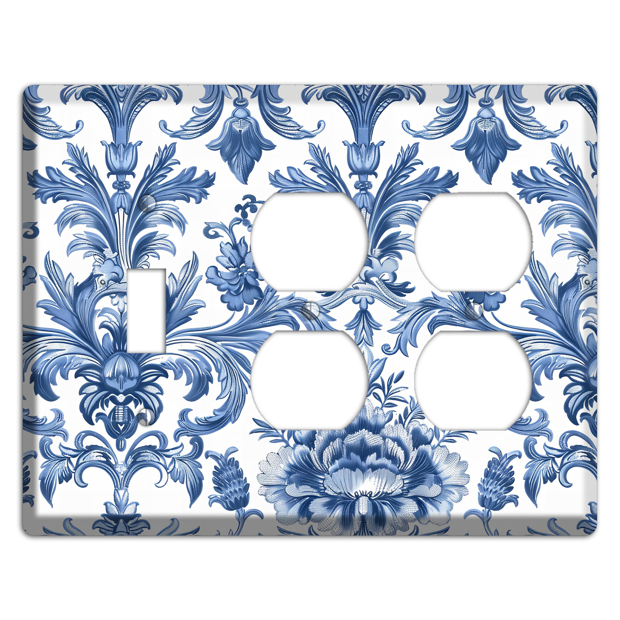 Porcelain Garden Reverie Toggle / 2 Duplex Wallplate