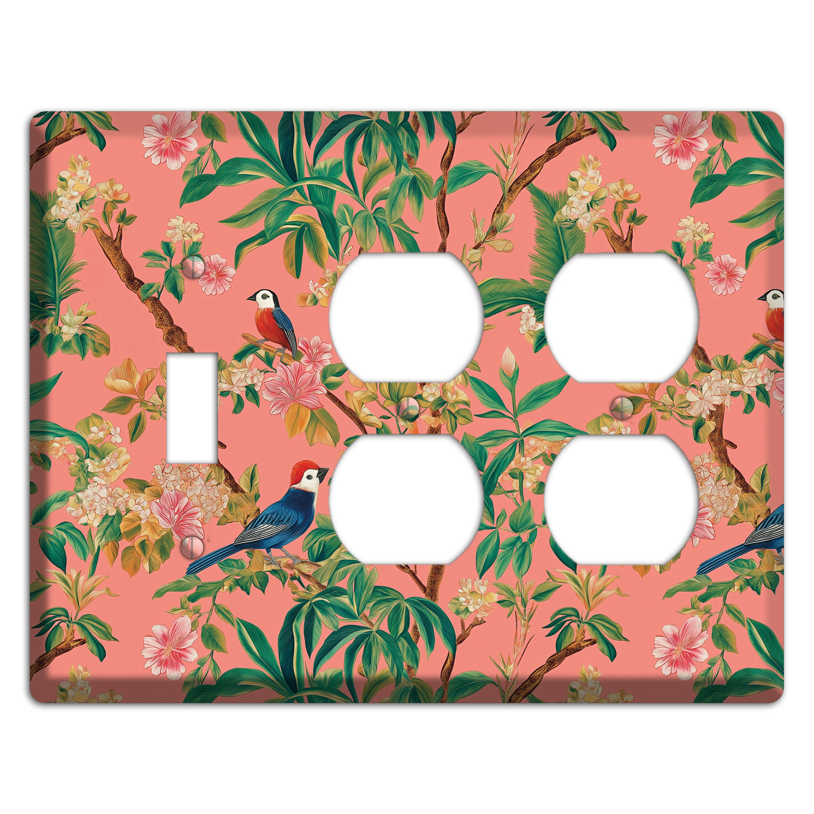 Coral Garden Reverie Toggle / 2 Duplex Wallplate