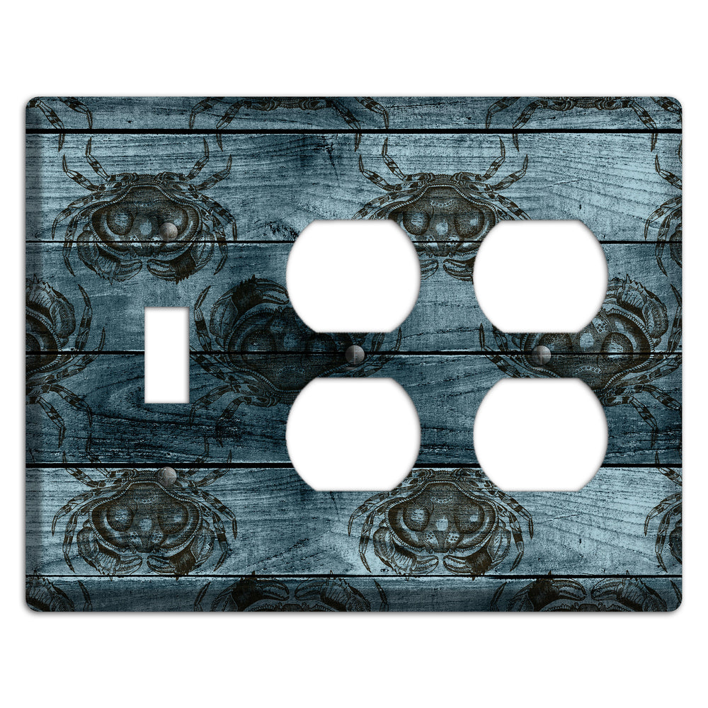 Crabby Waters Toggle / 2 Duplex Wallplate