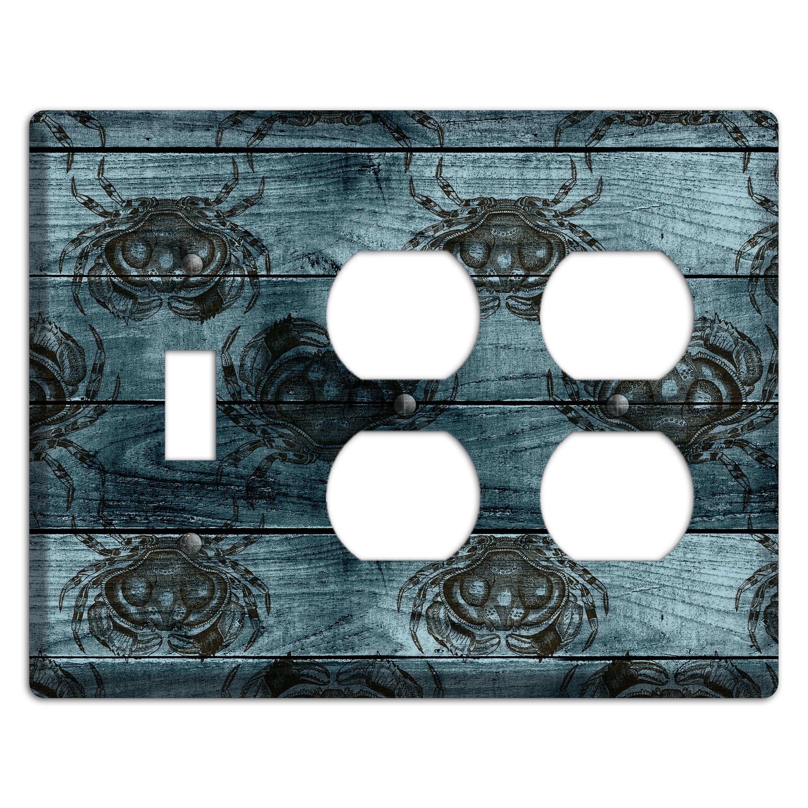 Crabby Waters Toggle / 2 Duplex Wallplate