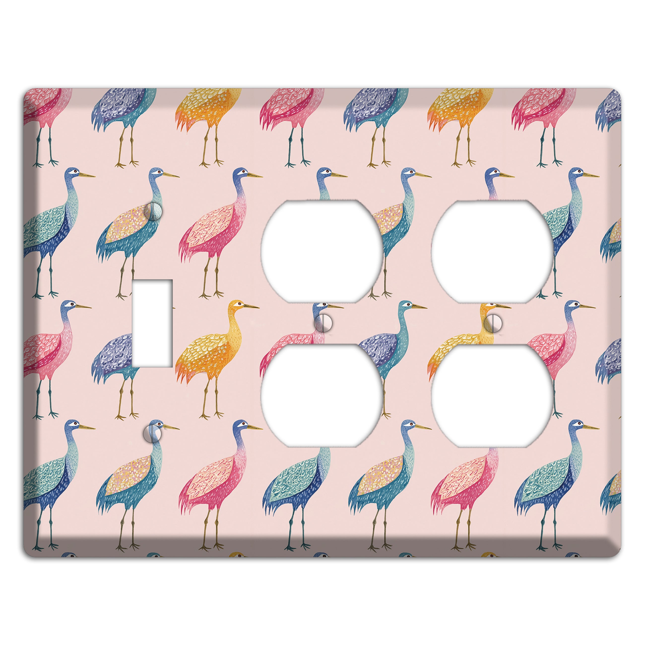 Rainbow Marsh Parade Toggle / 2 Duplex Wallplate