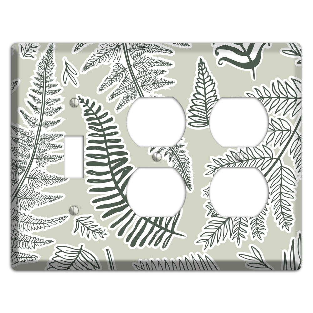 Forest Floor Scatter Toggle / 2 Duplex Wallplate