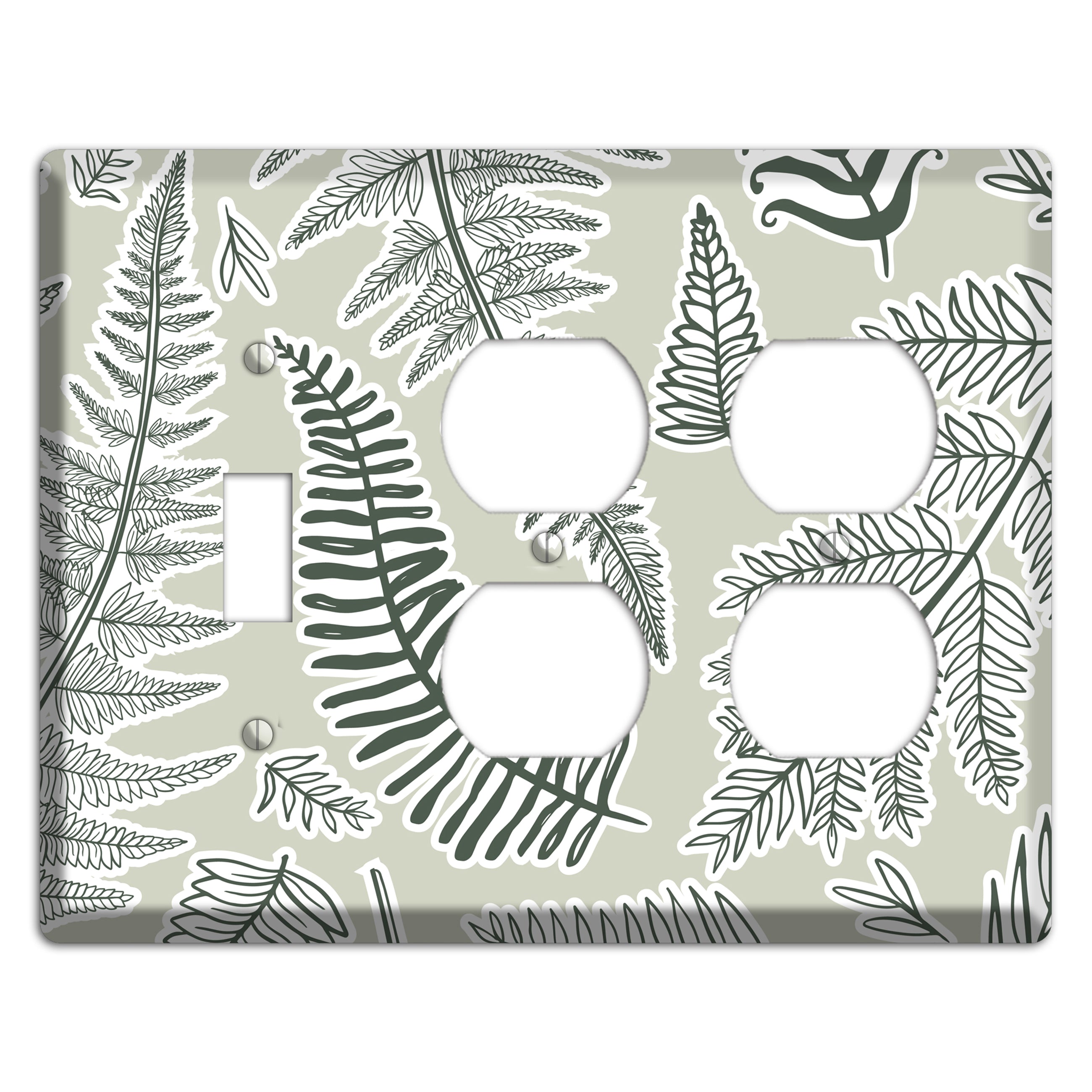 Forest Floor Scatter Toggle / 2 Duplex Wallplate