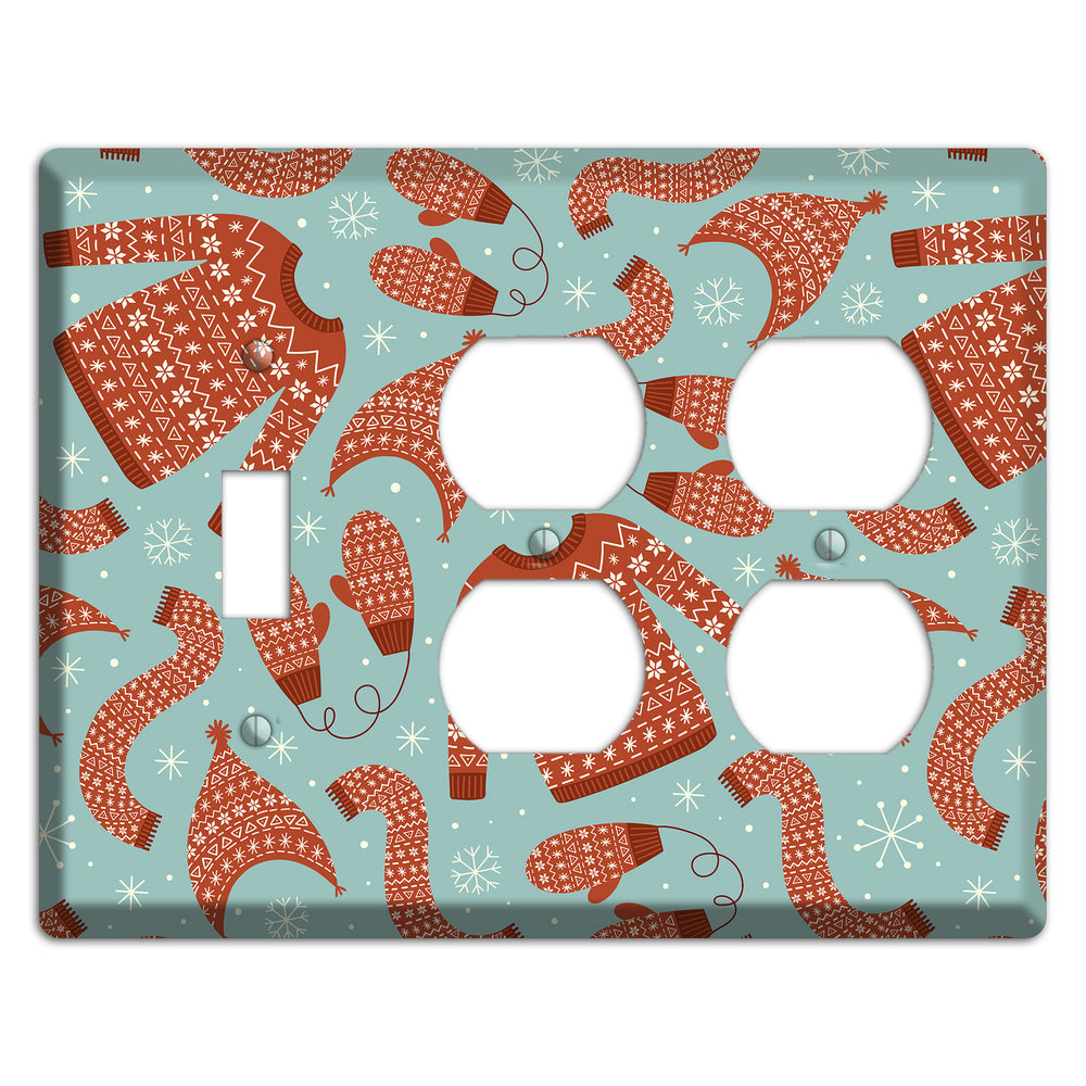 Cozy Knits & Mittens Toggle / 2 Duplex Wallplate
