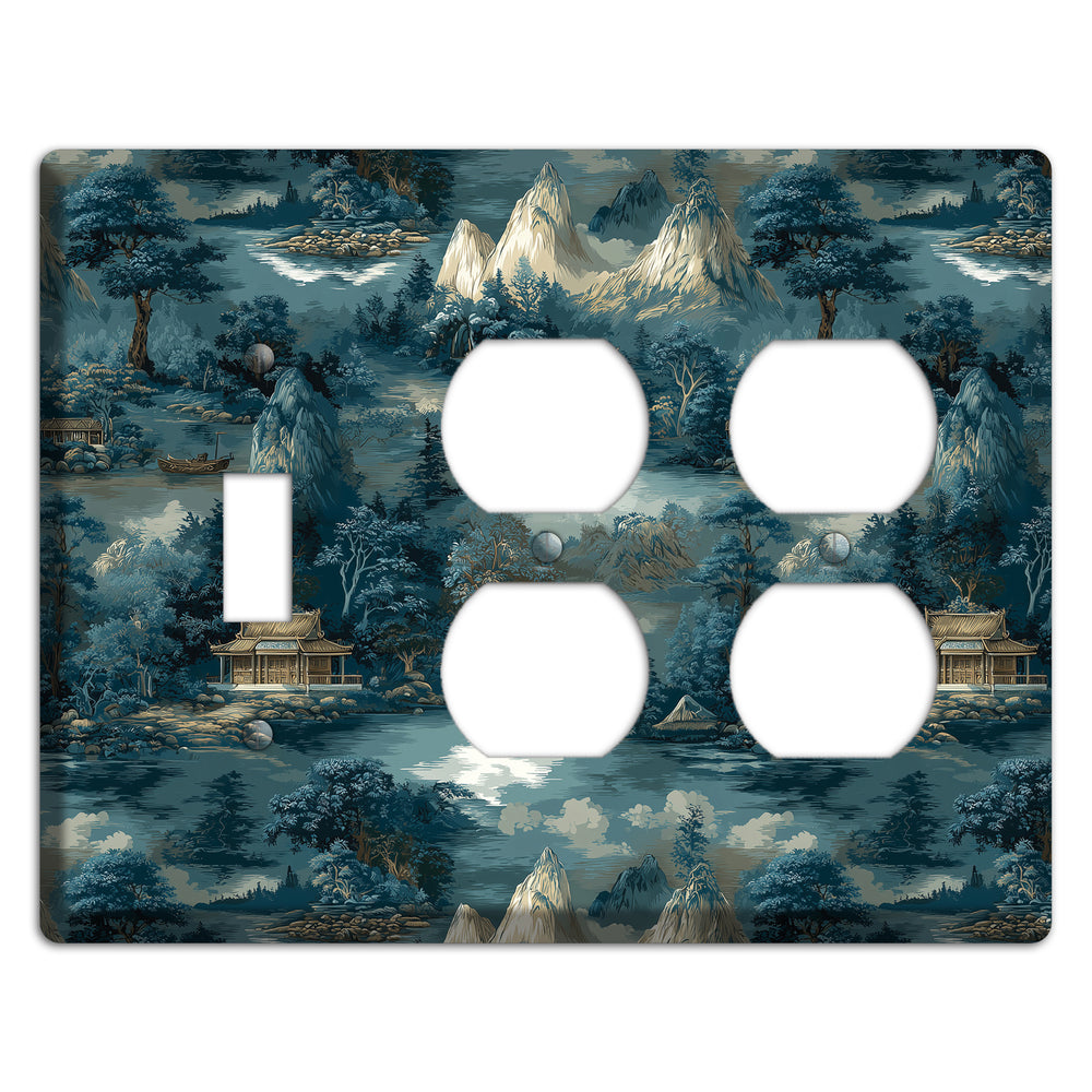 River Mist Refuge Toggle / 2 Duplex Wallplate