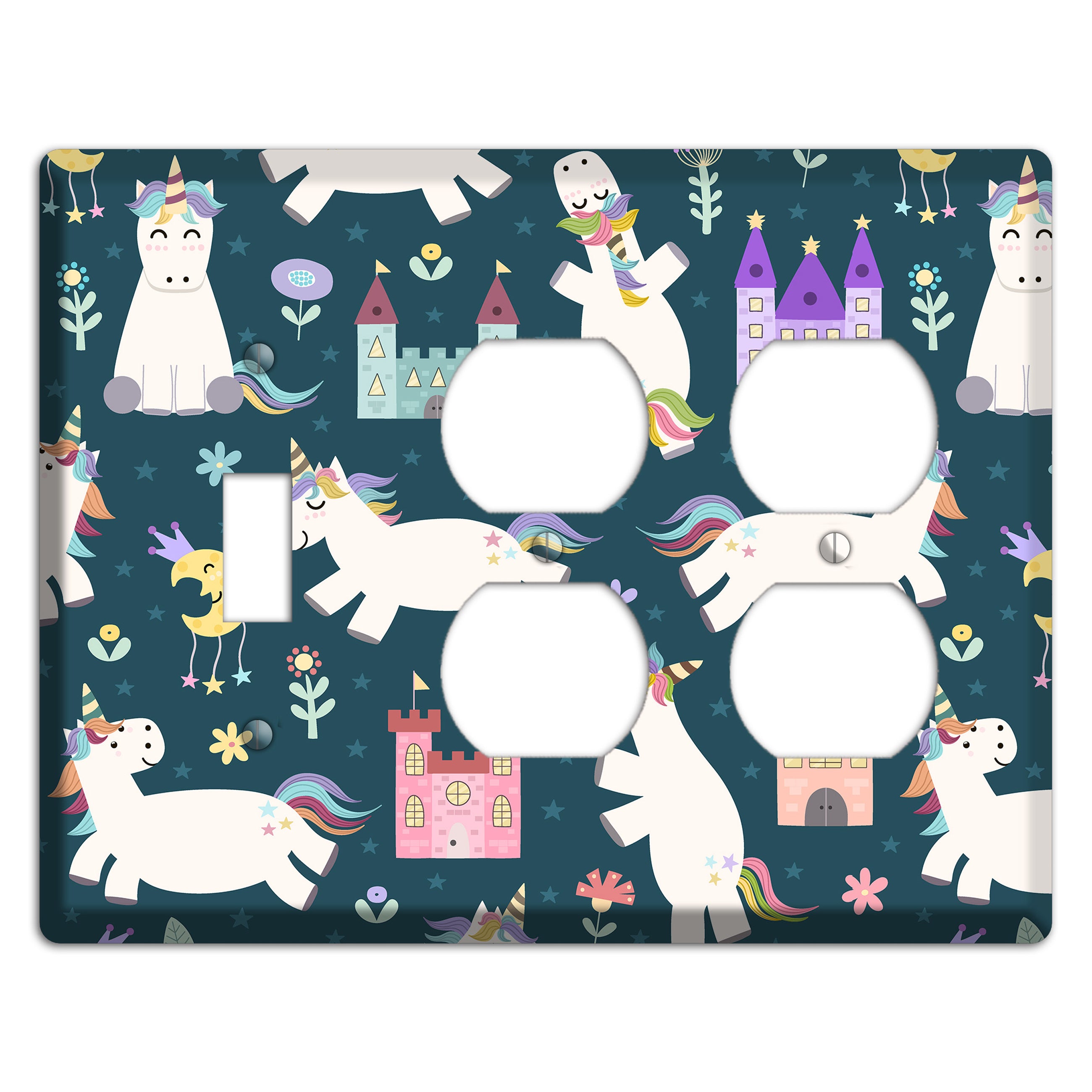 Unicorn Kingdom Toggle / 2 Duplex Wallplate