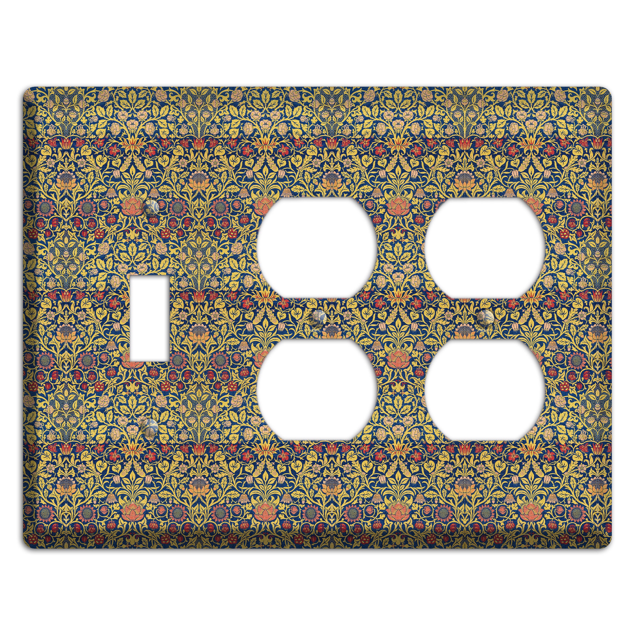 Orchard Garden Stripe Toggle / 2 Duplex Wallplate