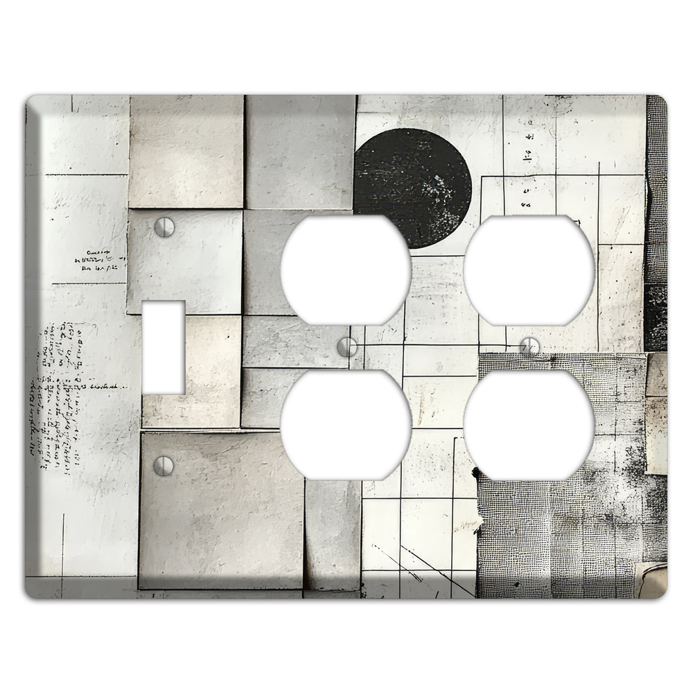 Cartographer's Quiet Ruin Toggle / 2 Duplex Wallplate