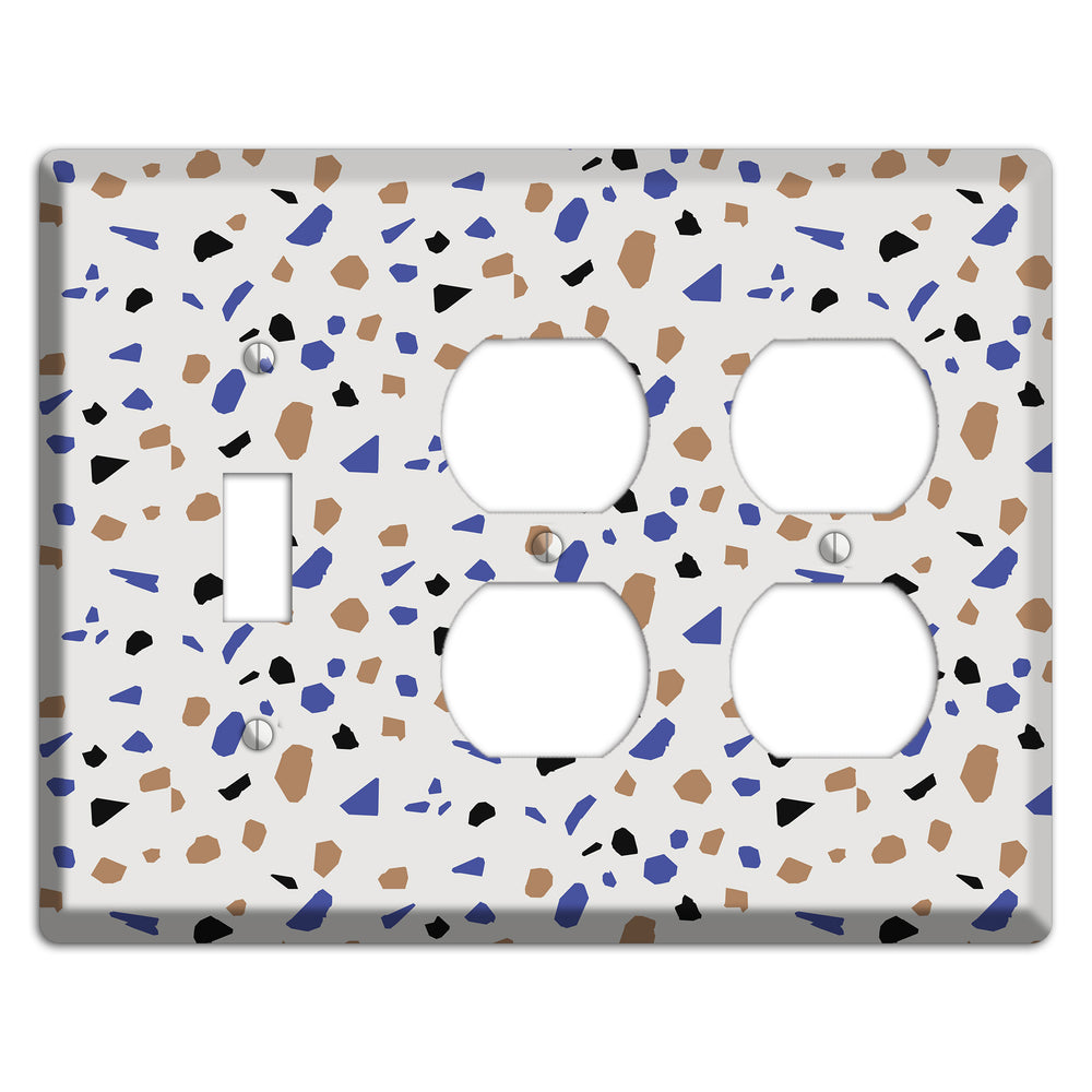 Retro Pop Terrazzo Toggle / 2 Duplex Wallplate