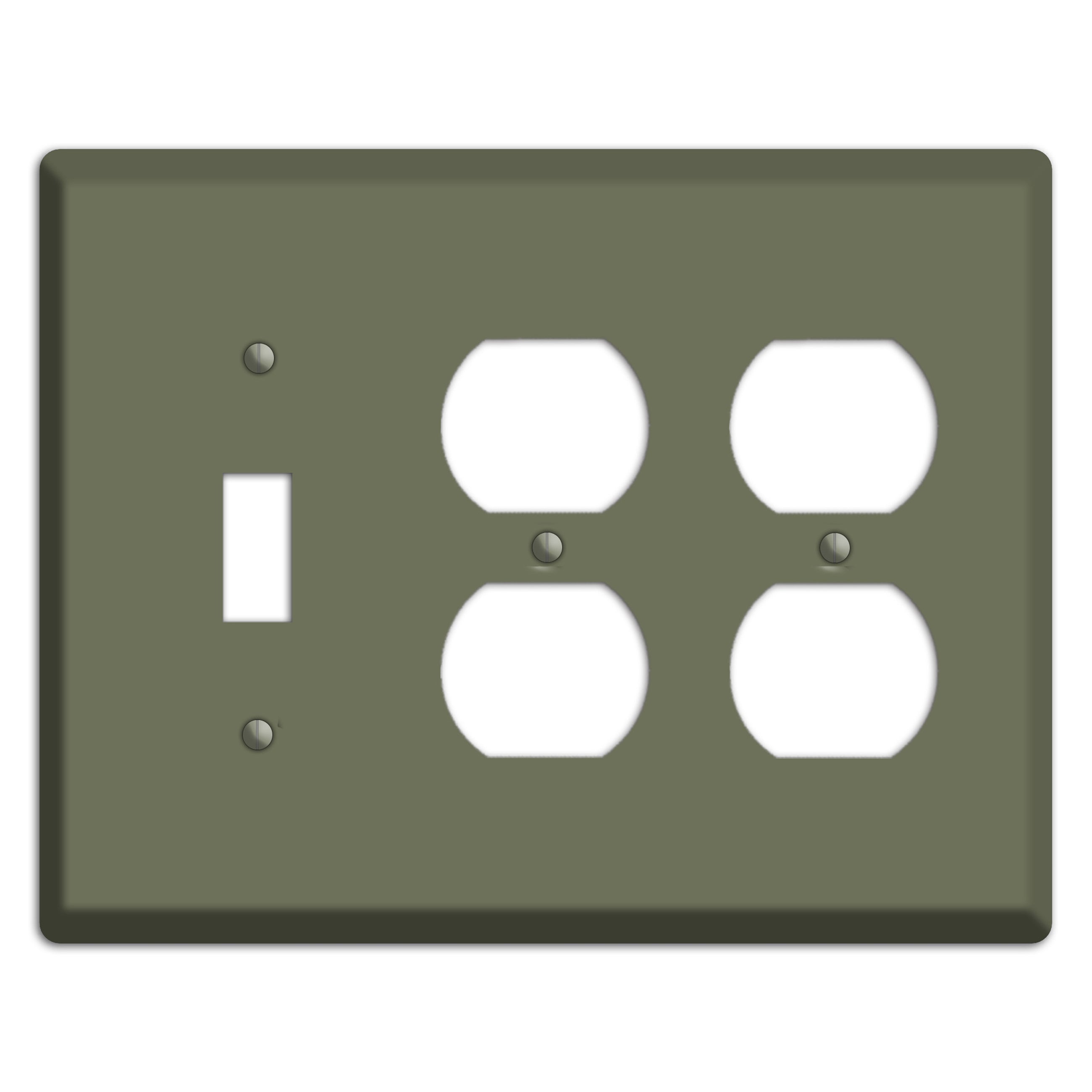 Baxter Eucalyptus Toggle / 2 Duplex Wallplate
