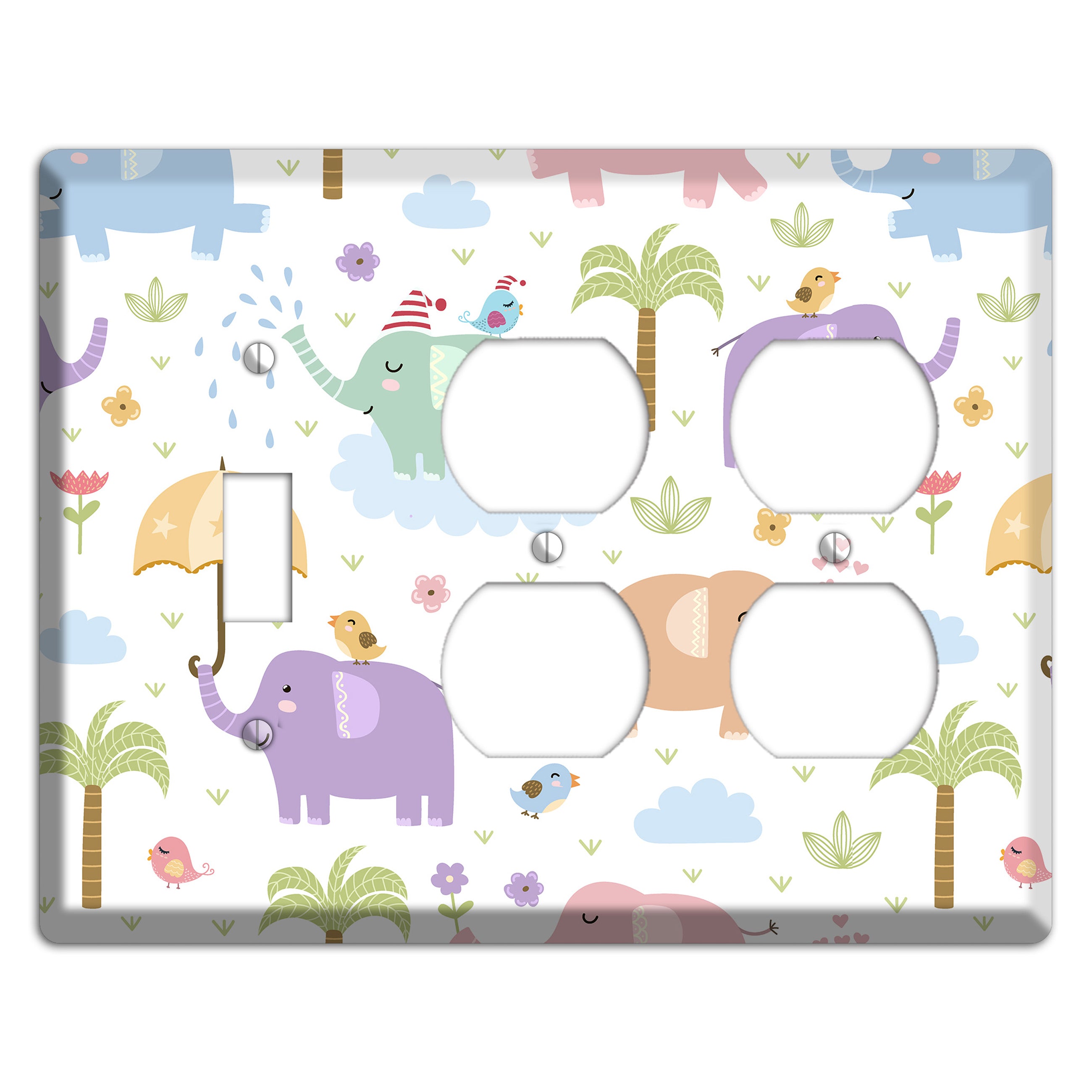 Elephant Dreams Toggle / 2 Duplex Wallplate