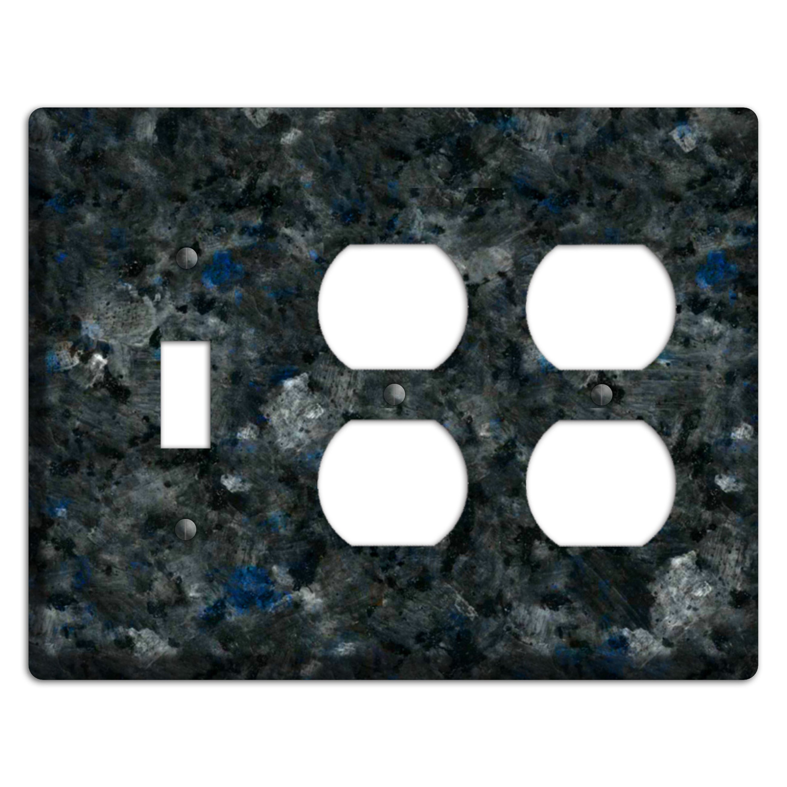 Blue Pearl GT Granite Toggle / 2 Duplex Wallplate