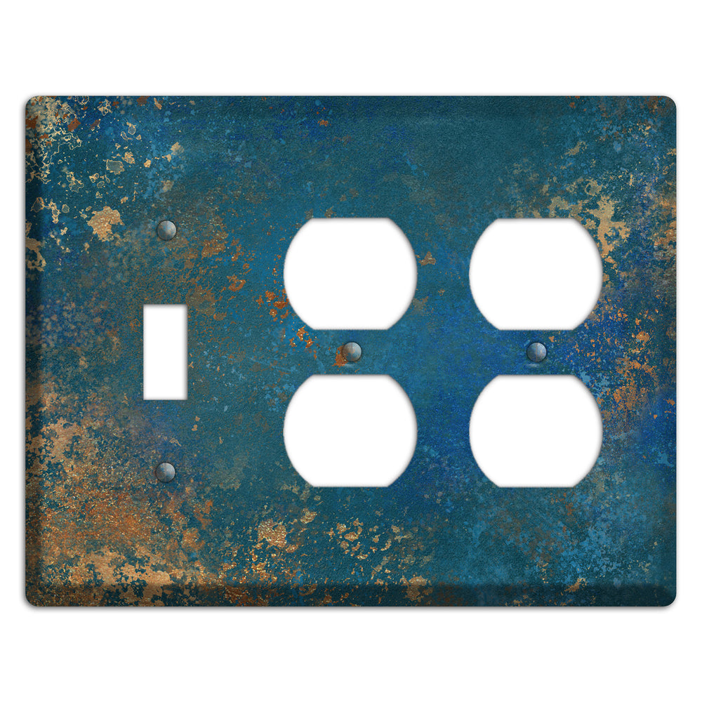 Oxidized Ocean Toggle / 2 Duplex Wallplate