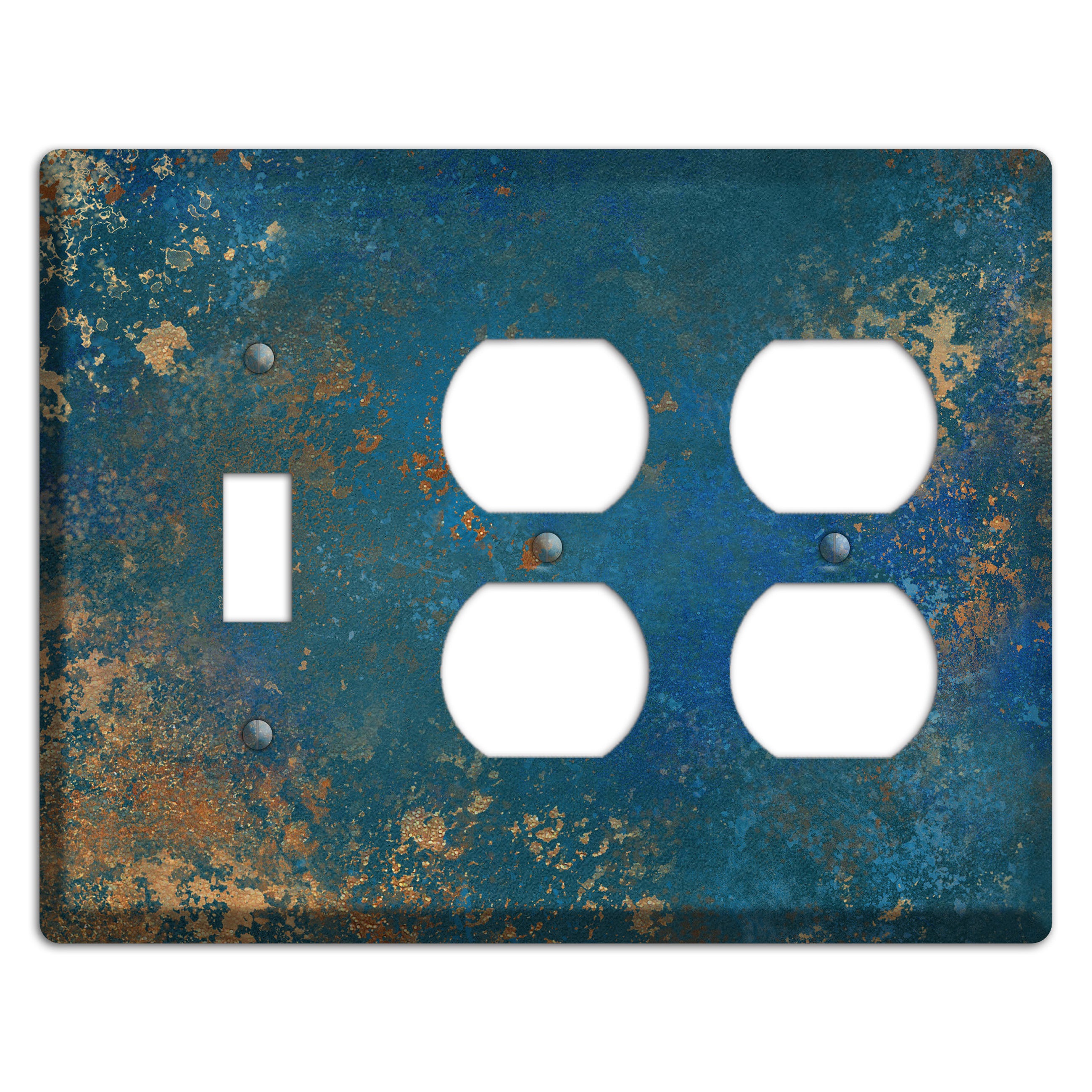 Oxidized Ocean Toggle / 2 Duplex Wallplate