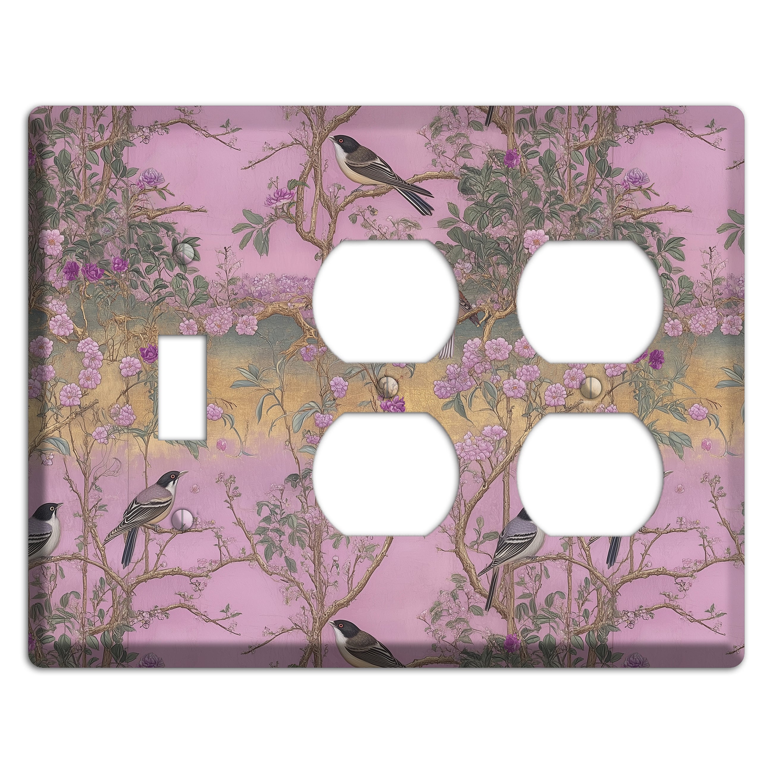 Songbird Twilight Garden Toggle / 2 Duplex Wallplate