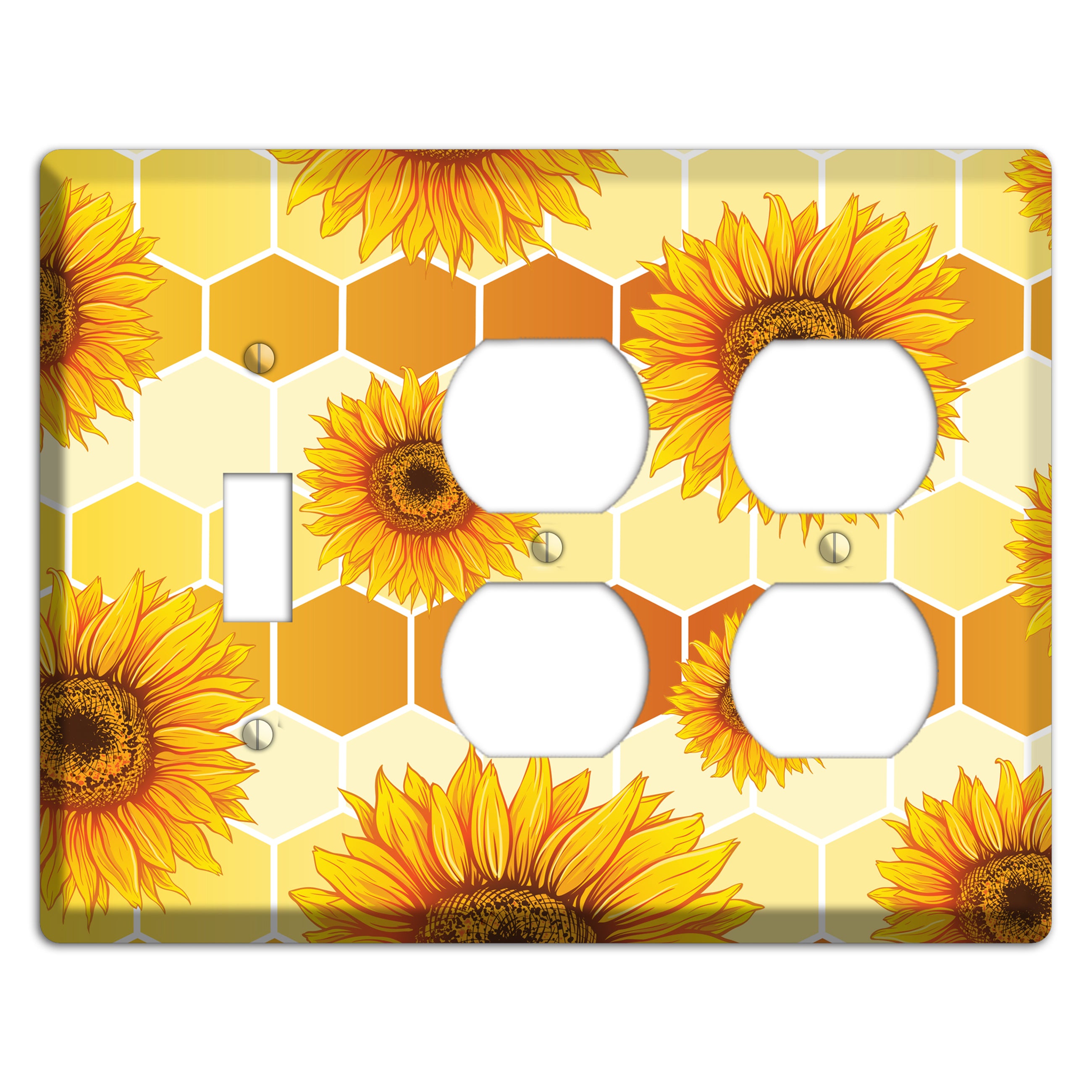 Honeycomb Solstice Toggle / 2 Duplex Wallplate