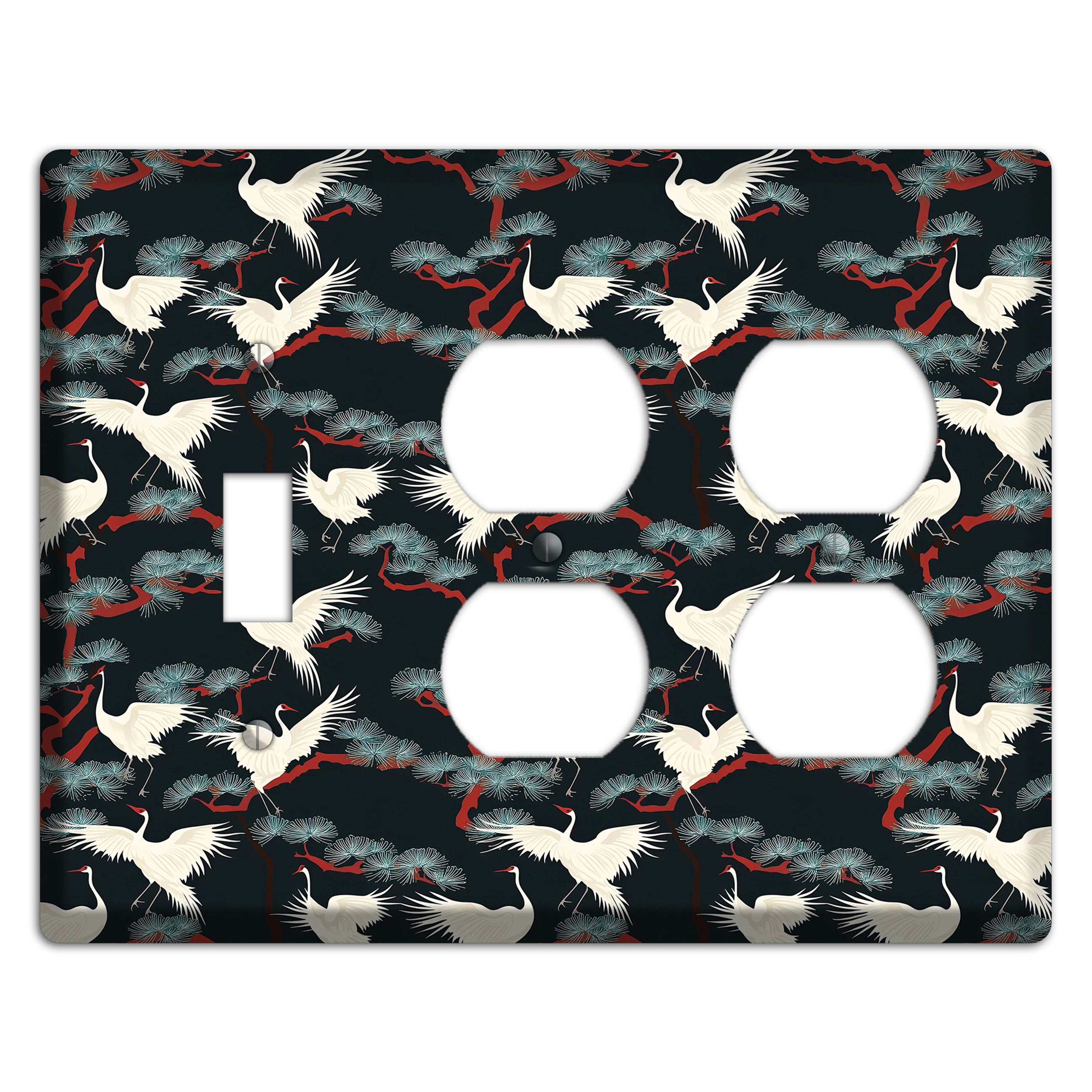 Obsidian Pine Vigil Toggle / 2 Duplex Wallplate