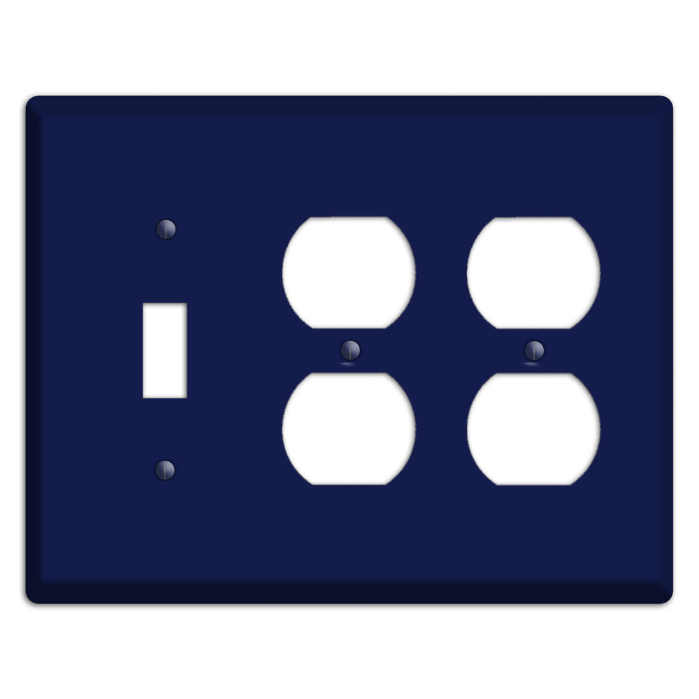 Baxter Midnight Navy Solid Toggle / 2 Duplex Wallplate