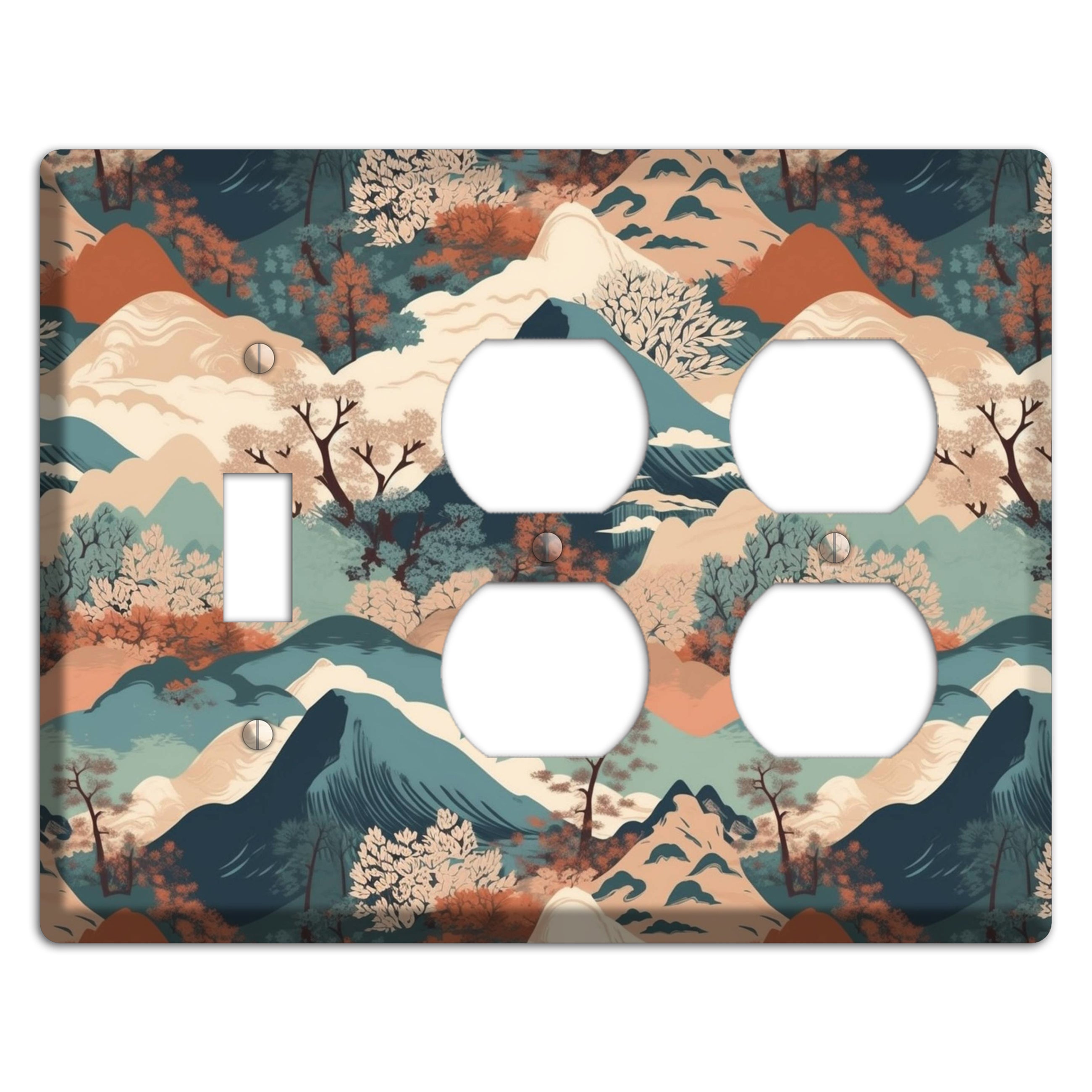 Mountain Reverie Toggle / 2 Duplex Wallplate
