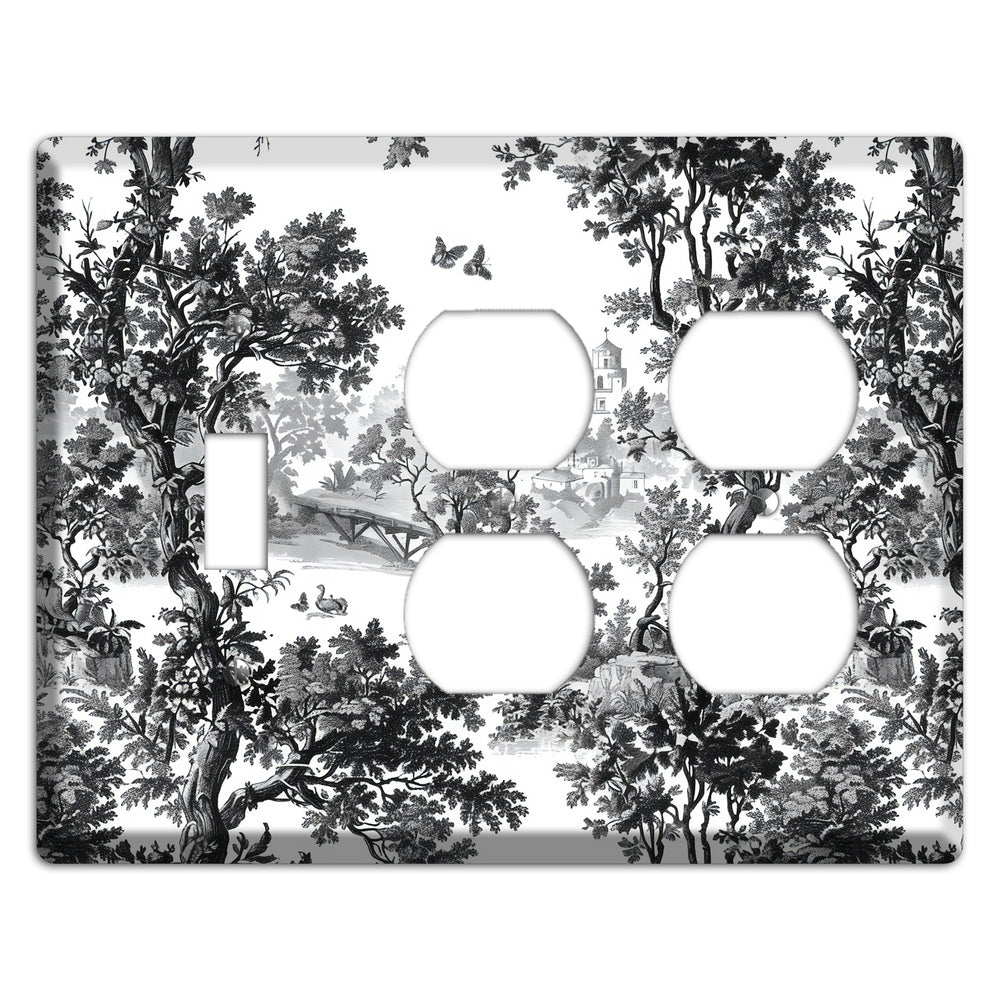 Woodland Chapel Mist Toggle / 2 Duplex Wallplate