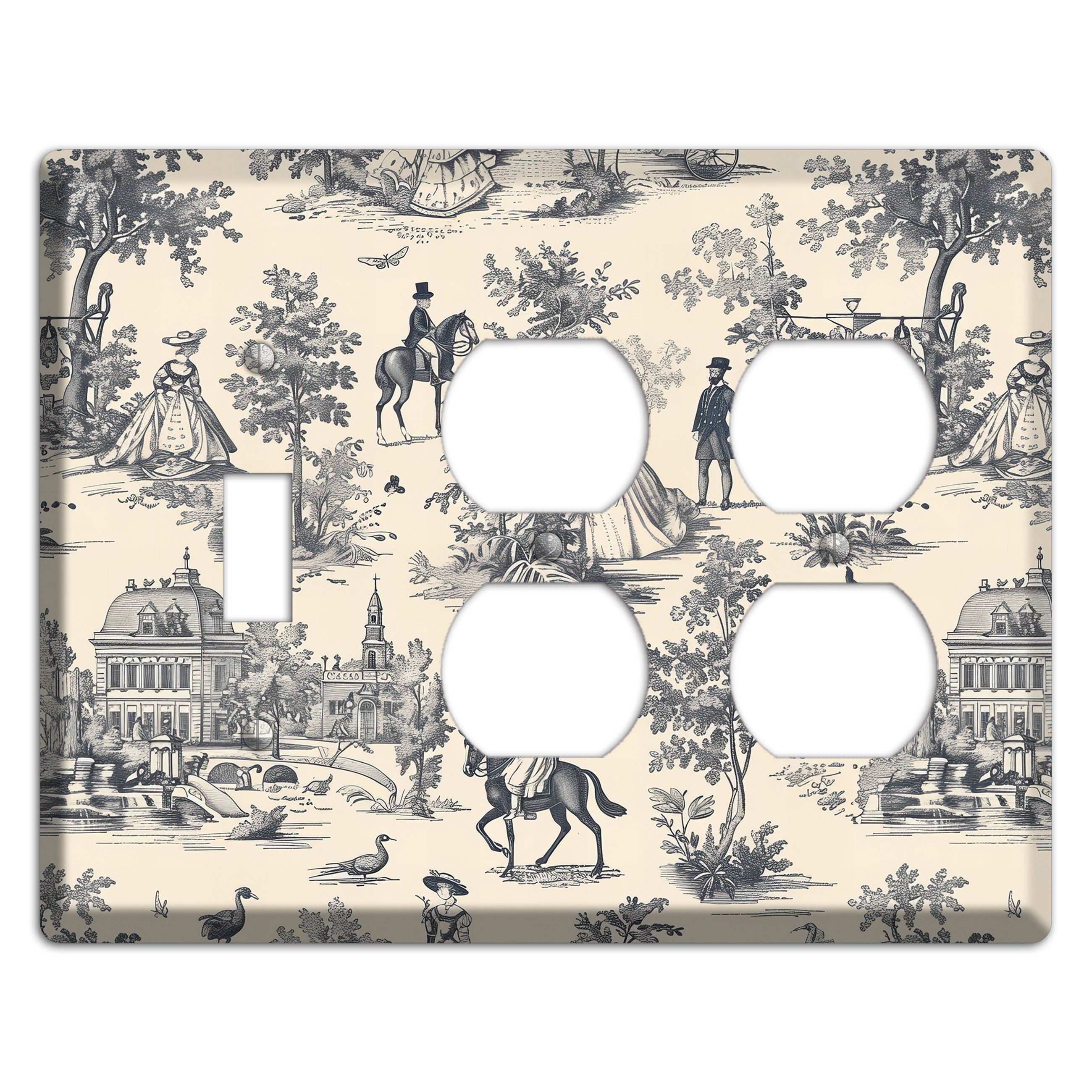 Country Estate Promenade Toggle / 2 Duplex Wallplate