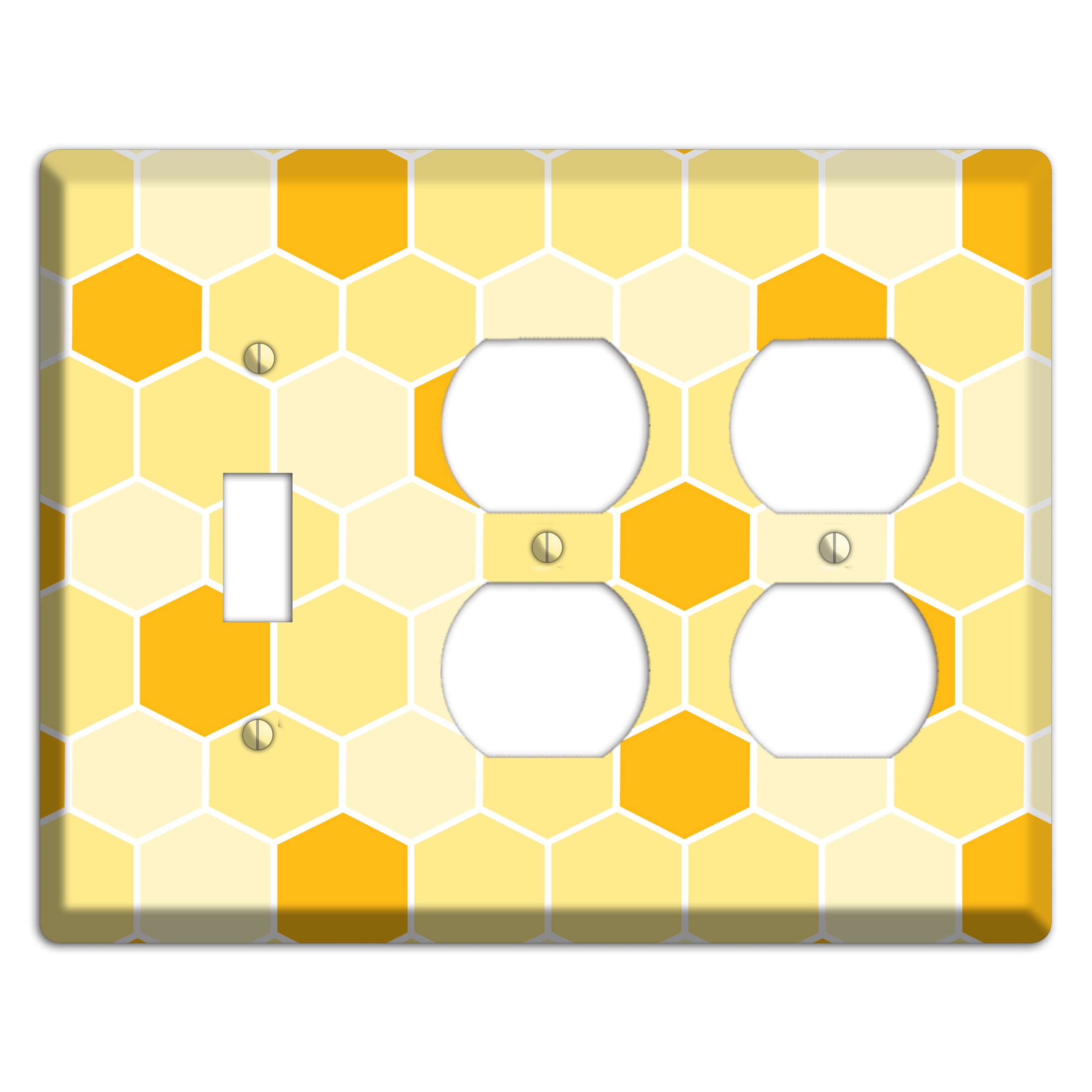 Honeycomb Harvest Toggle / 2 Duplex Wallplate