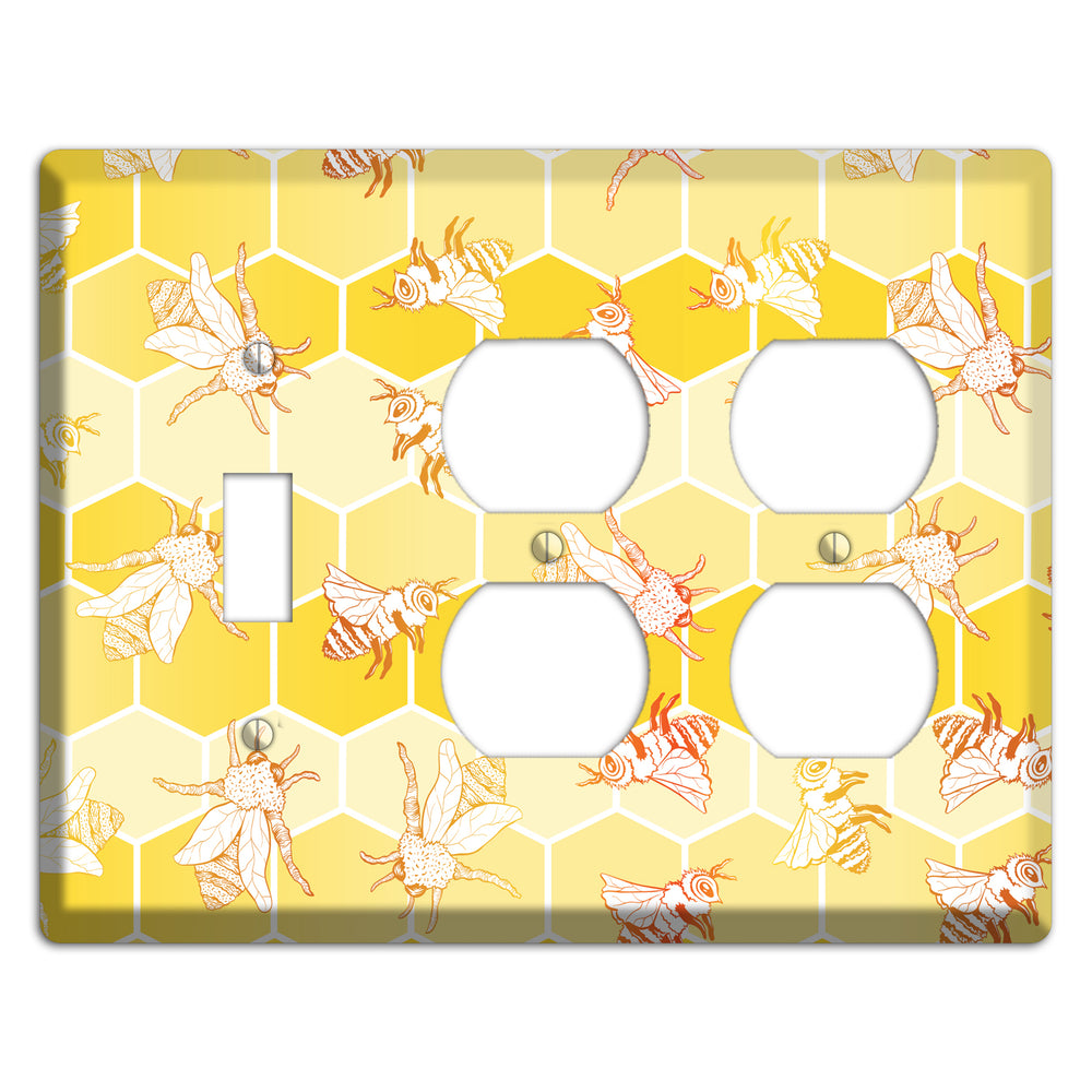 Hive & Flutter Toggle / 2 Duplex Wallplate