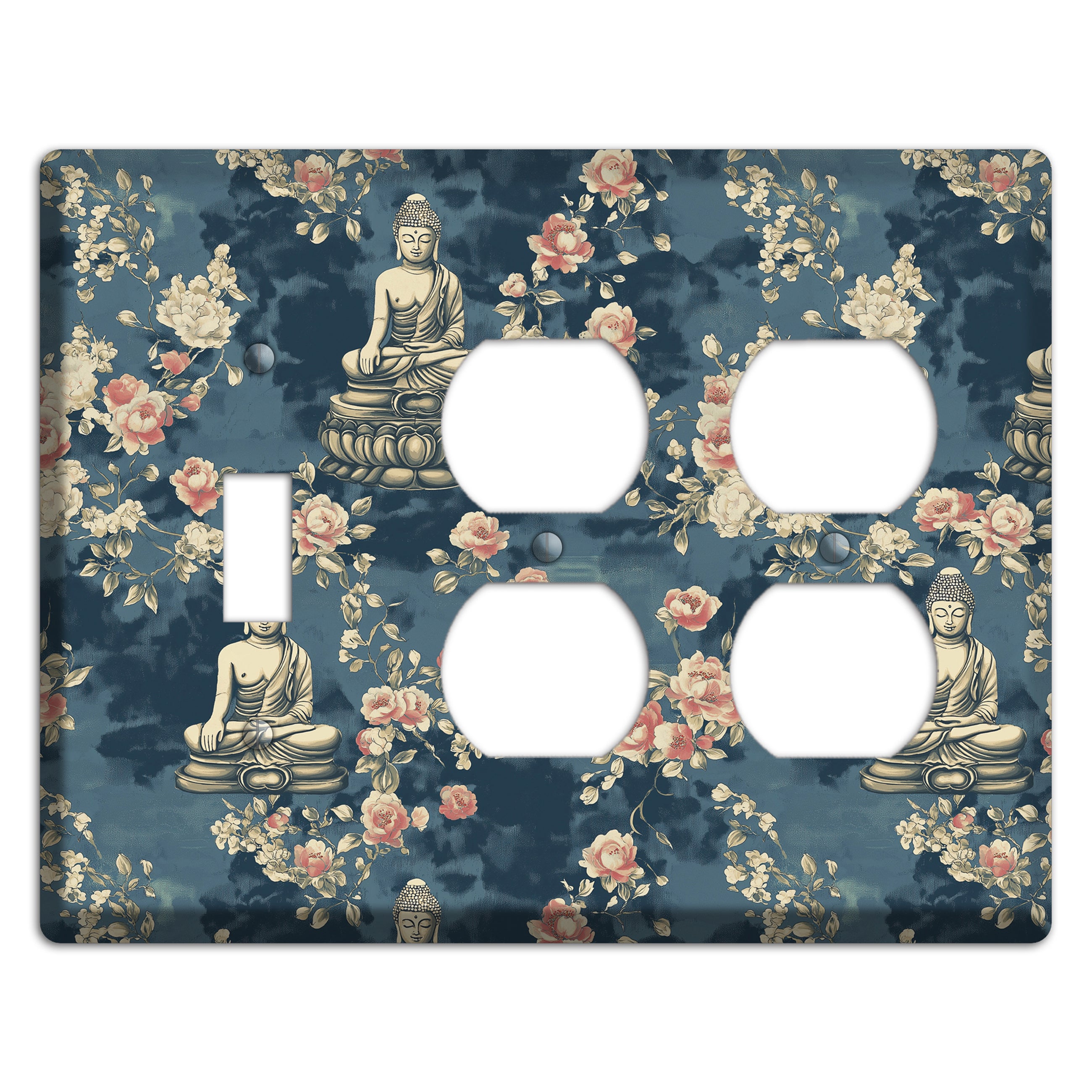 Lotus & Bloom Toggle / 2 Duplex Wallplate